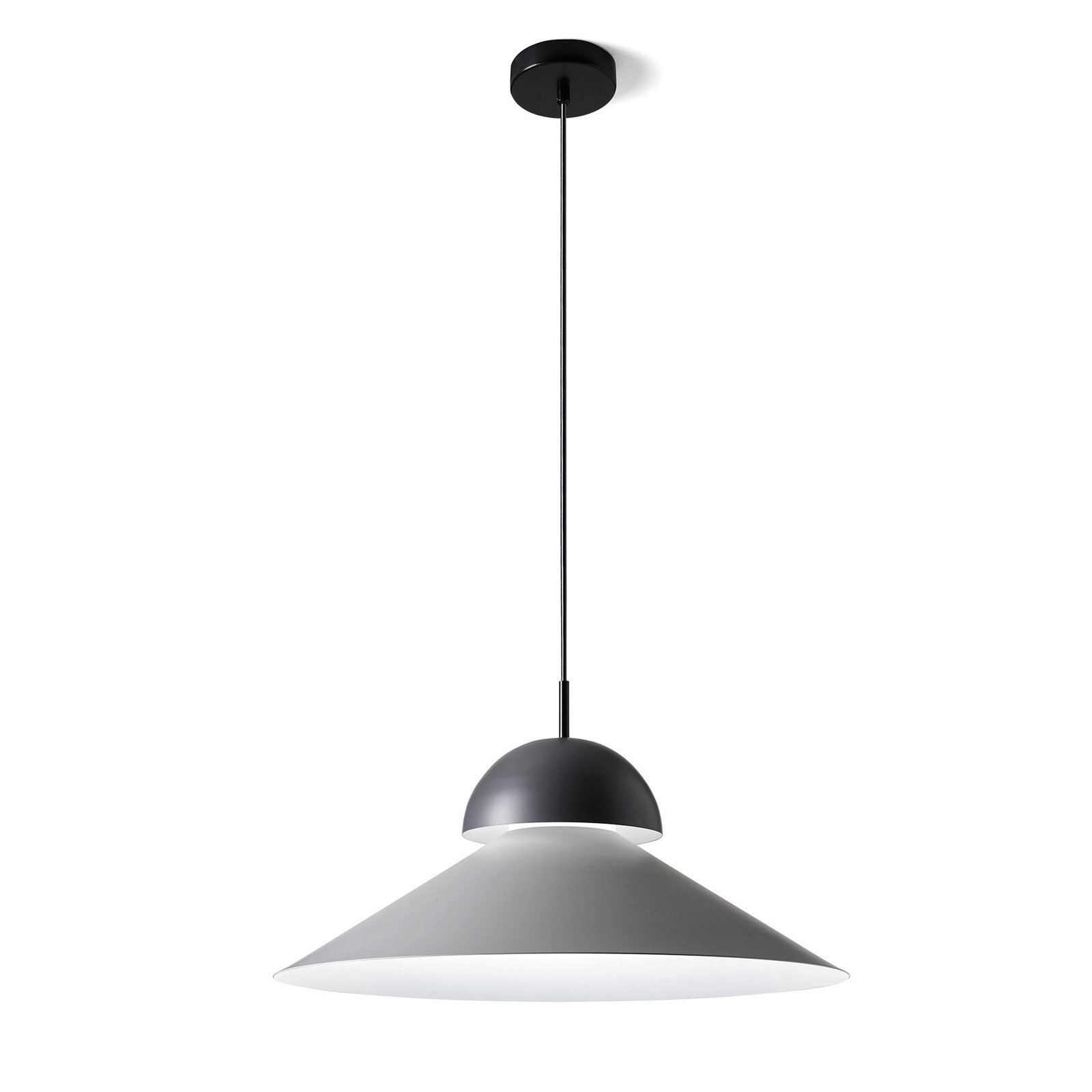 Alba hanging light in metal, dark grey