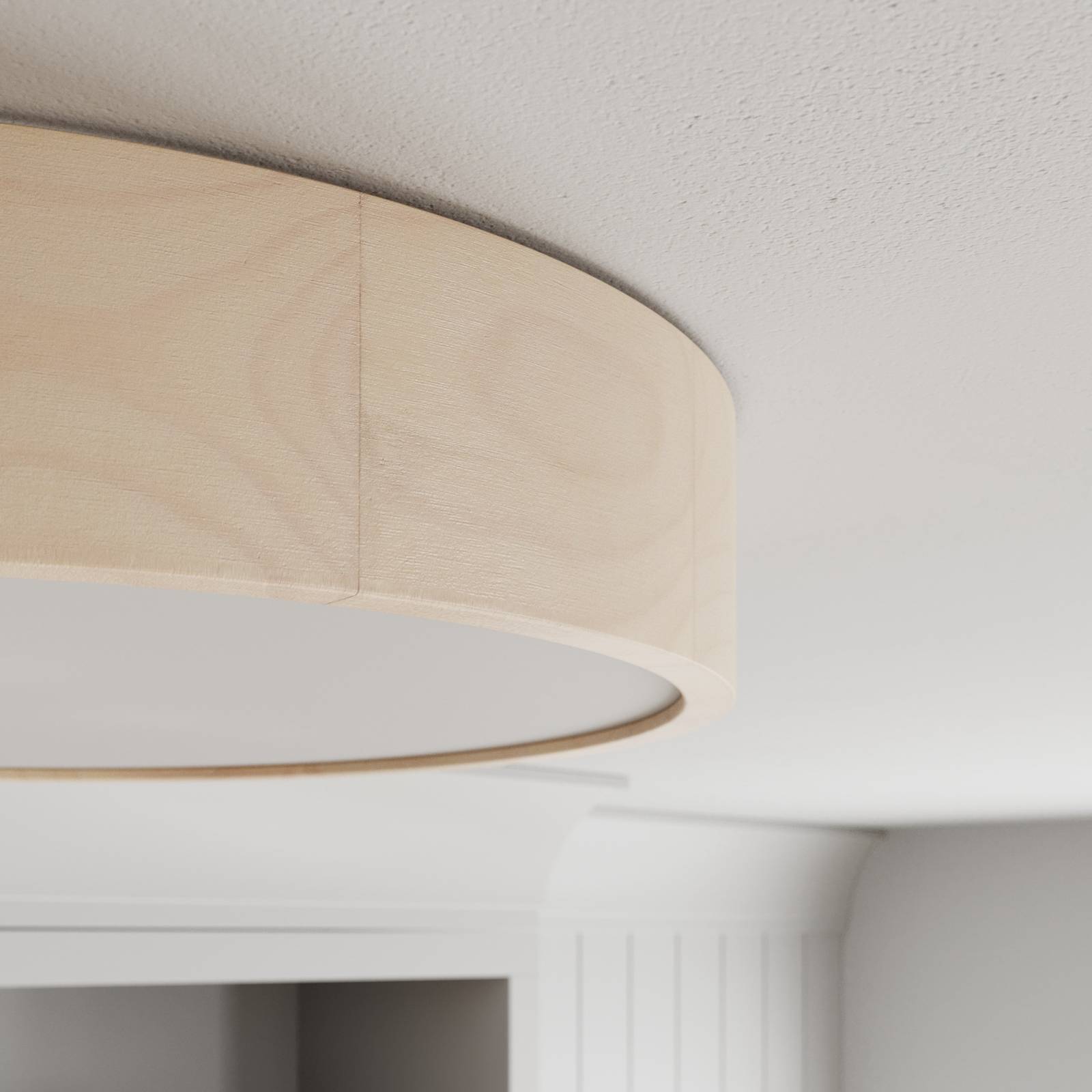 Envostar Kerio lampa sufitowa, Ø 47 cm, biała