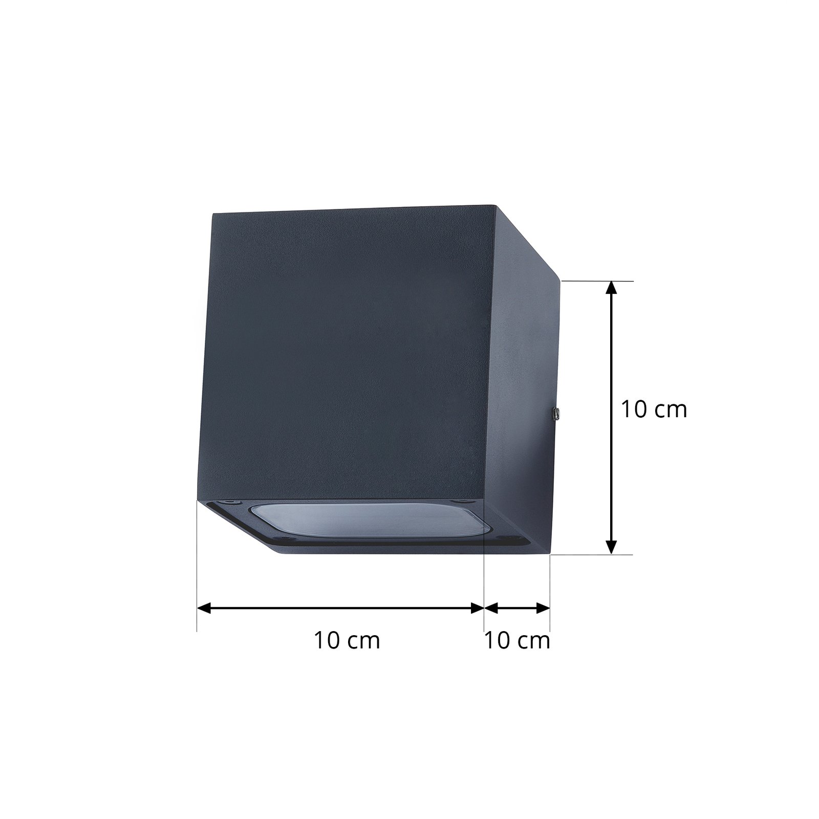 Merjem Small Up/Down Außenwandleuchte IP54 Dak Grey - Lucande