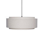 Sable Hängelampe, sandfarben, Ø 60 cm, Textil - HÜBSCH