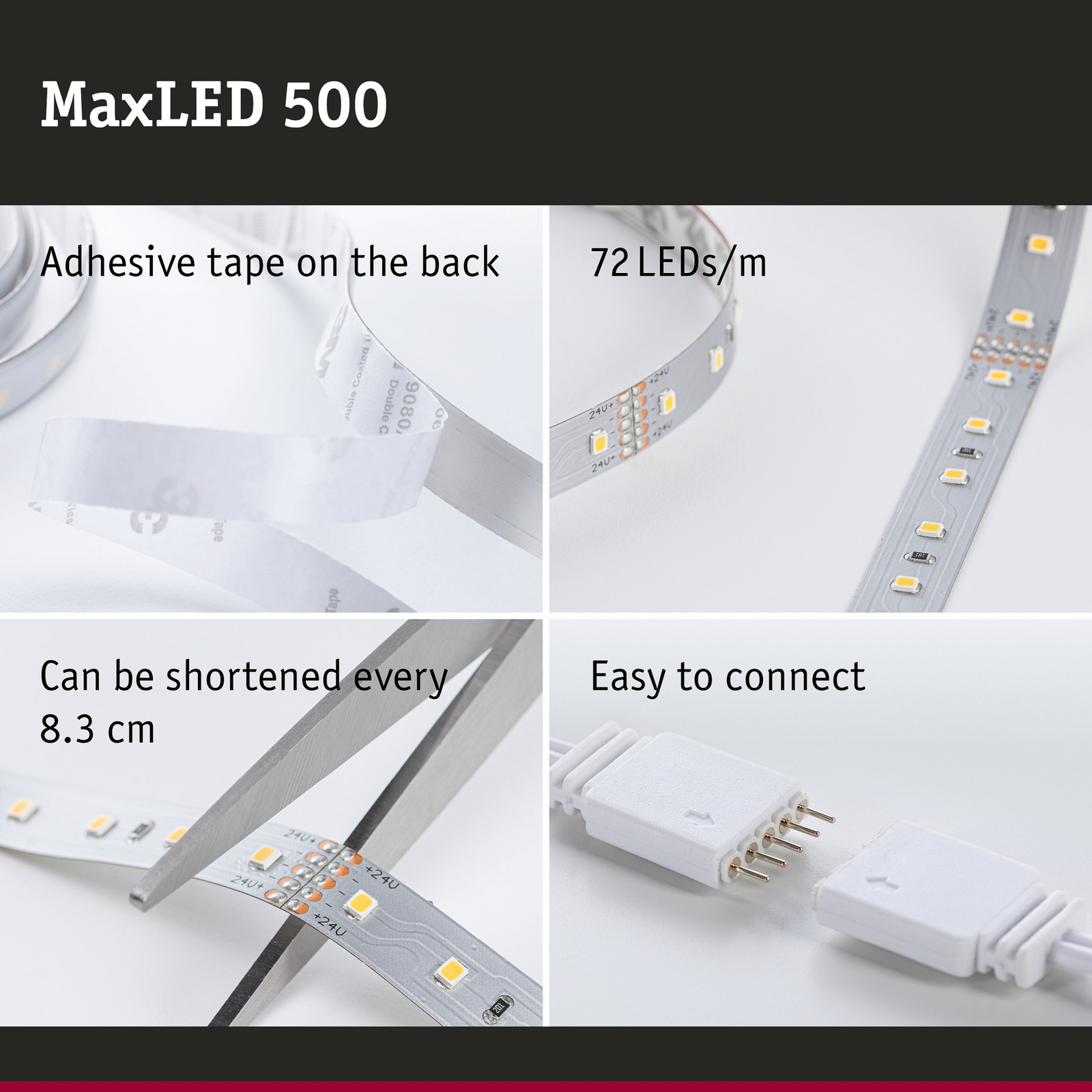 Paulmann MaxLED 500 stripe IP20 dagslys 1 m Paulmann MaxLED 500 stripe IP20 dagslys 1 m
