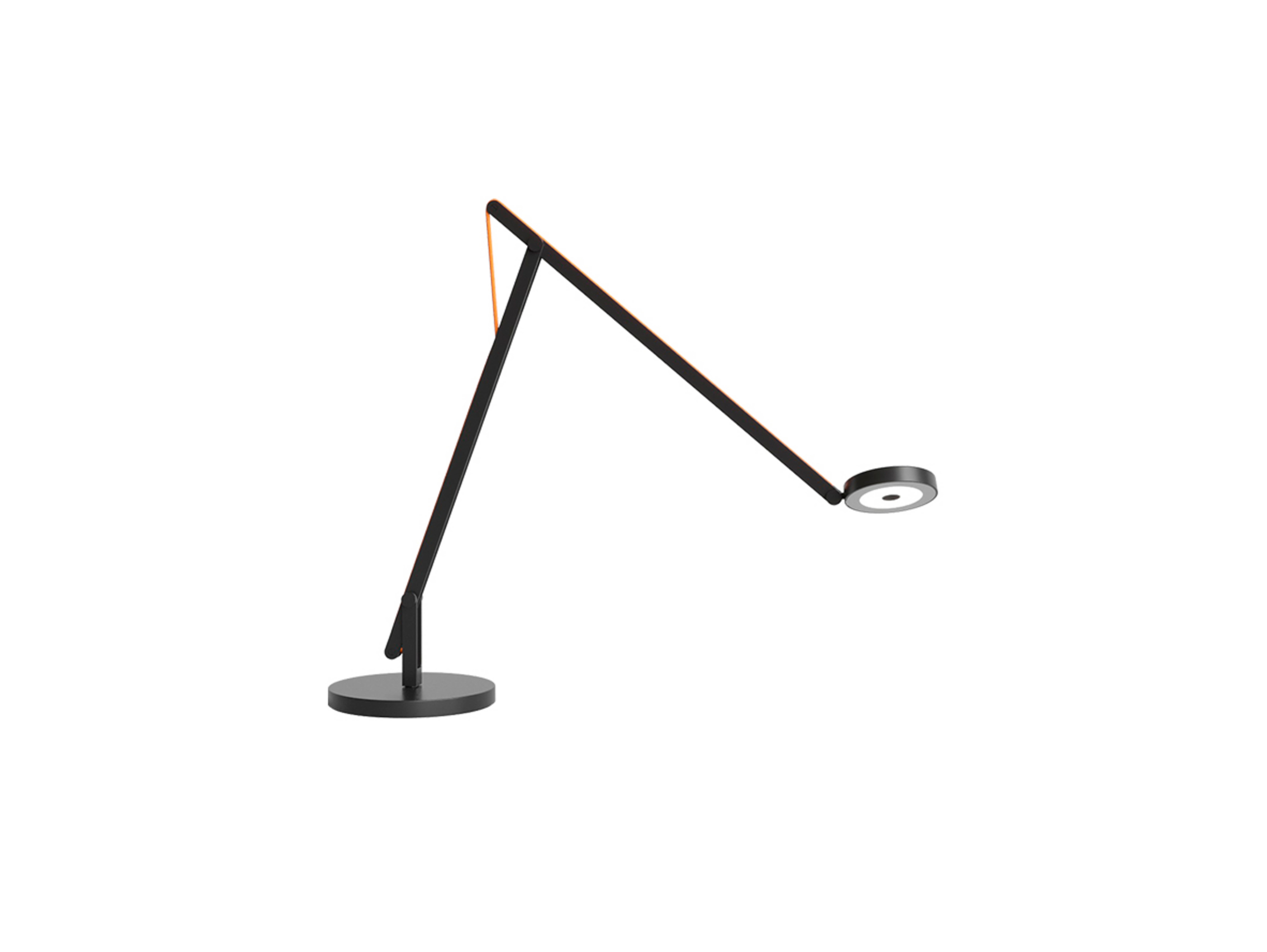 String T1 Lampa Stołowa DTW Matt Black/Orange - Rotaliana