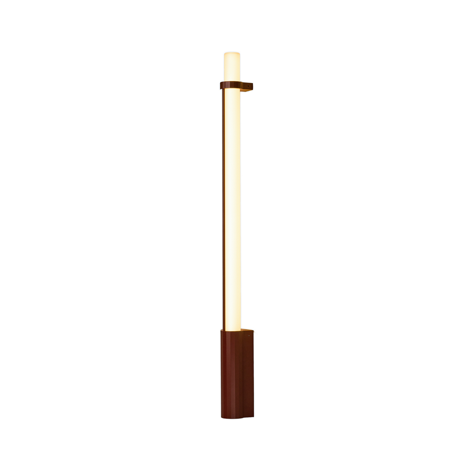 Applique murale LED « In Fine », rouge, hauteur 105 cm, IP65 - DCW