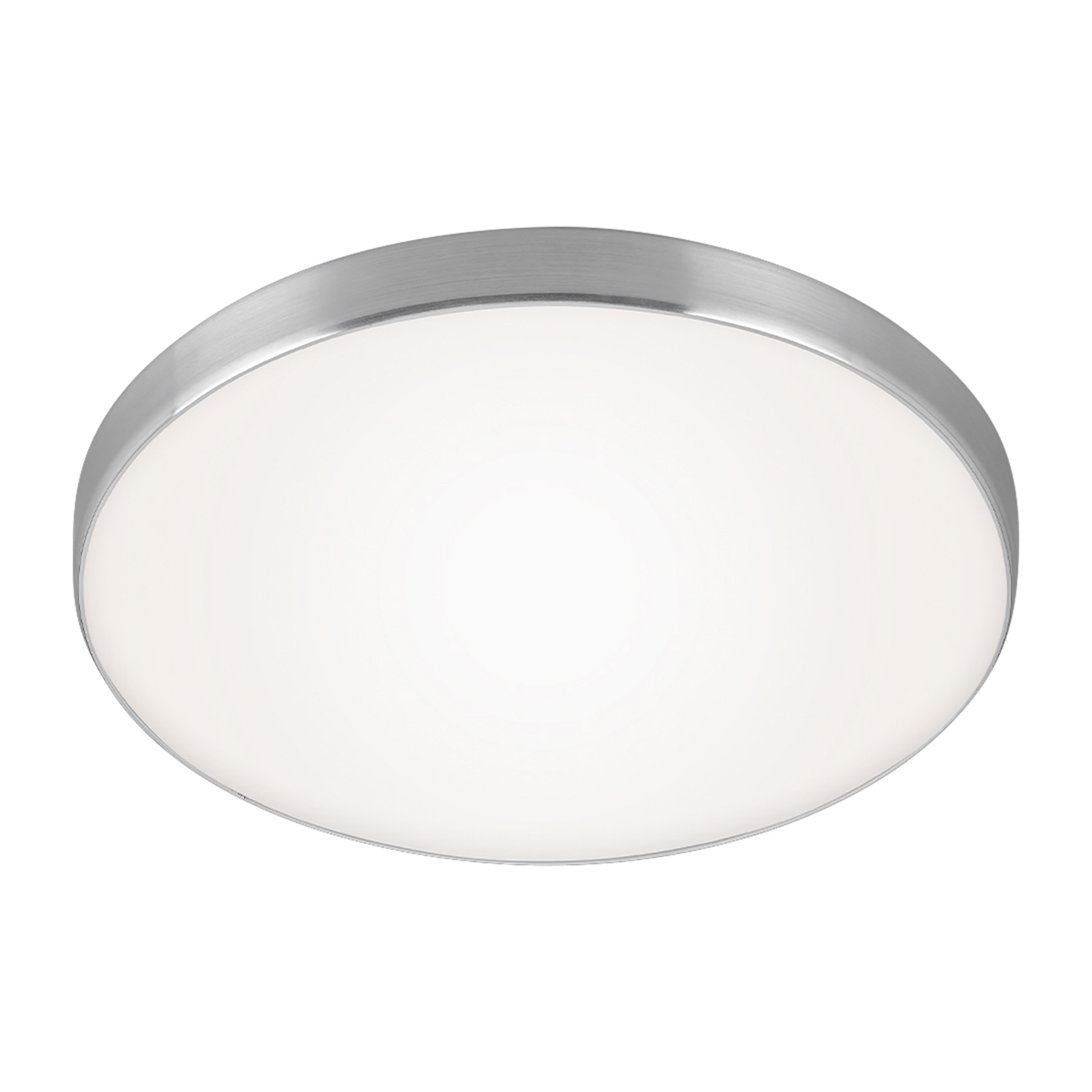 Lampa sufitowa LED Flet, biały/chrom, Ø 28,5cm, 3000K