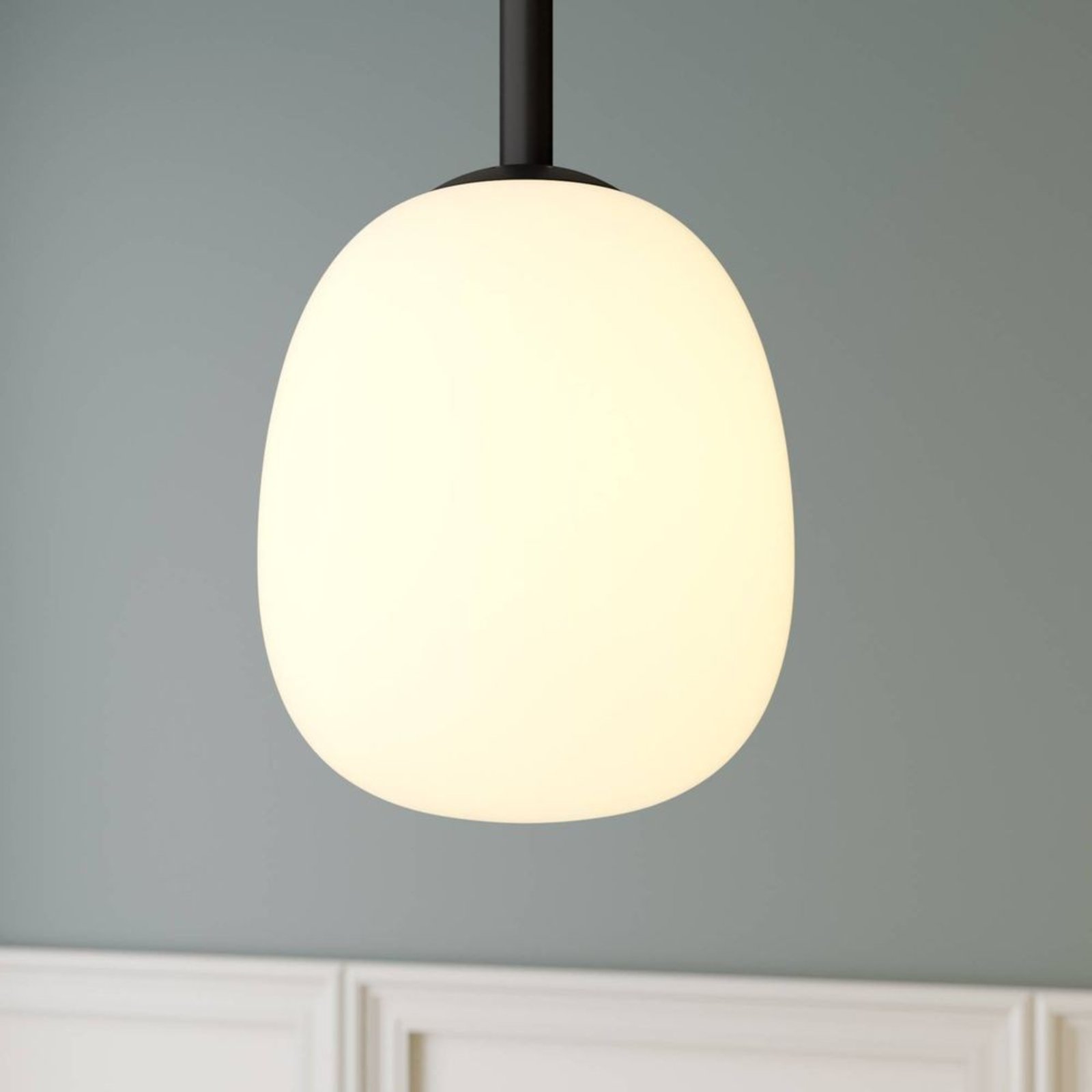 Etiena 5 Lustră Pendul Opal/Black - Lindby