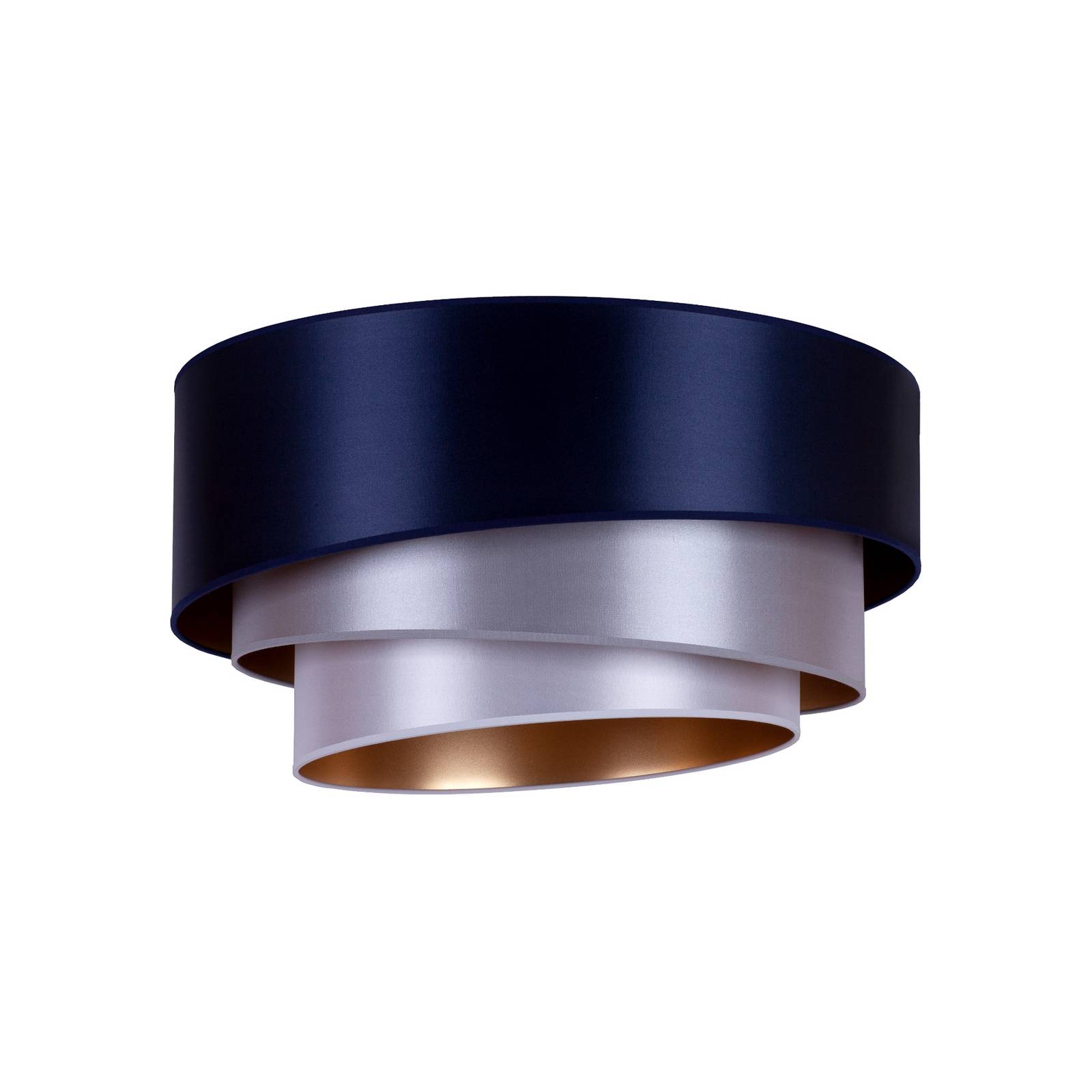 Deckenleuchte Trio Ø 60 cm, navy/silber/weiß/gold