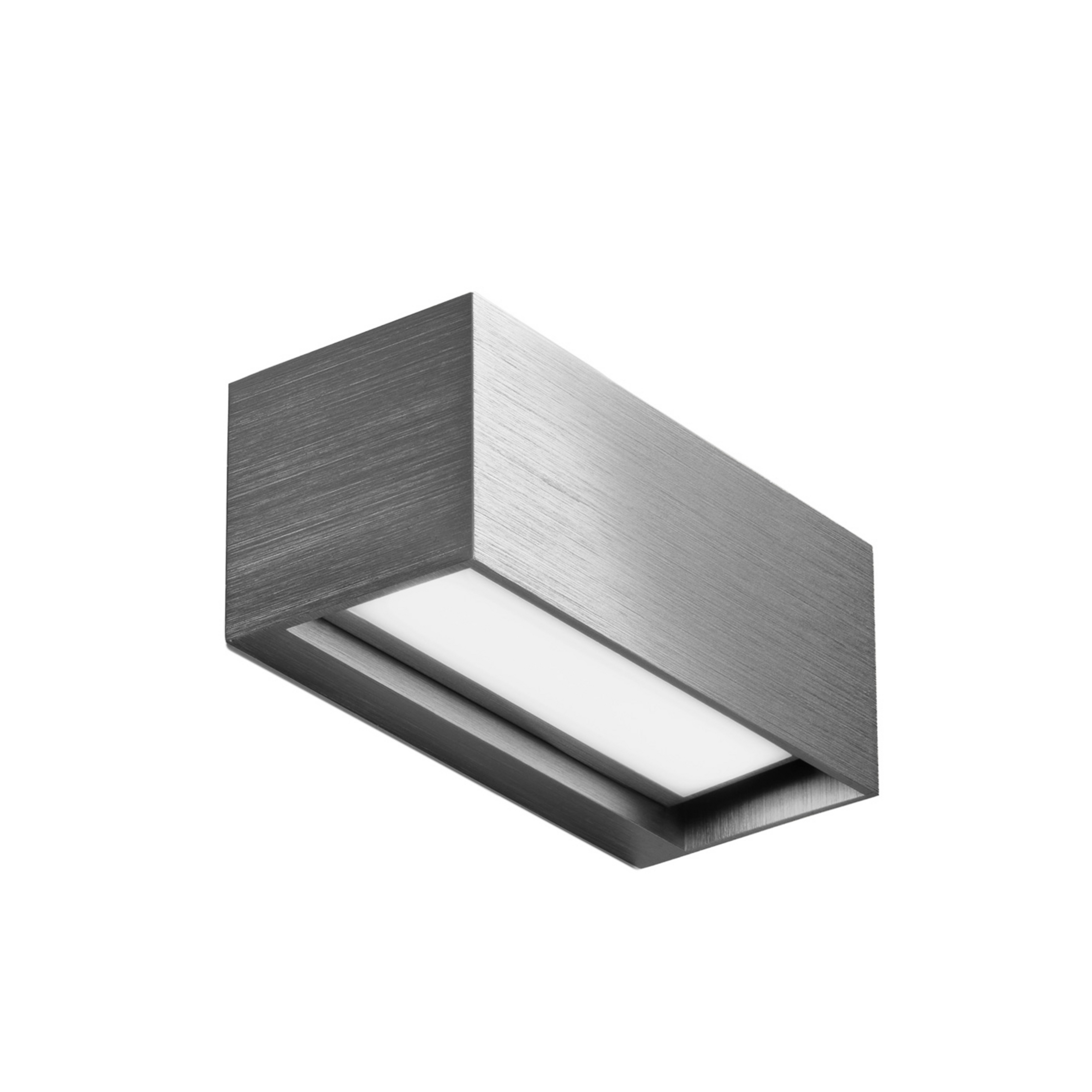 Linea W1 LED wall lamp titanium grey 15 cm, CCT, IP54 - Light-Point