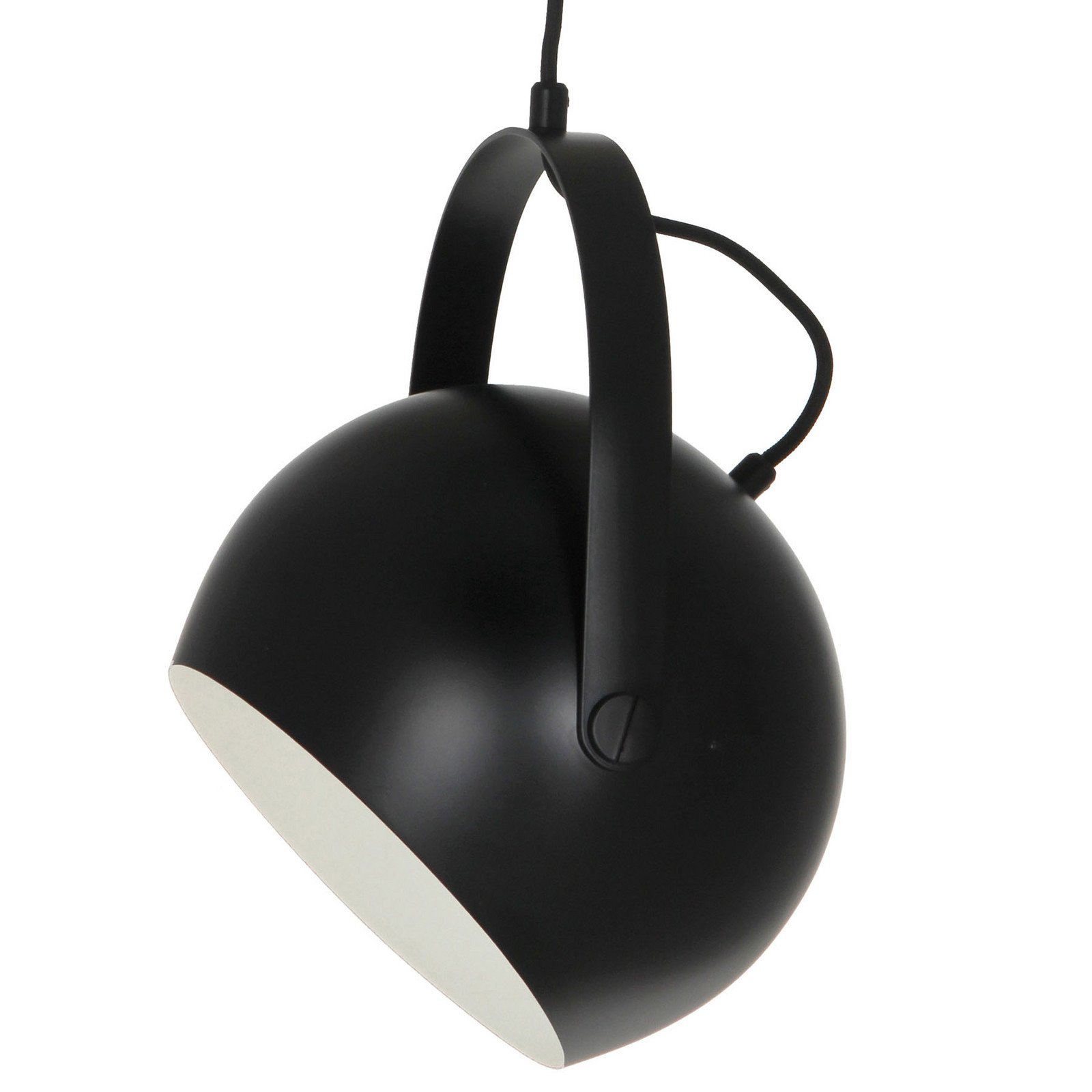 FRANDSEN Ball with Handle lampă suspendată 19cm negru - Camera de zi / sufragerie - design - negru mat - Metal