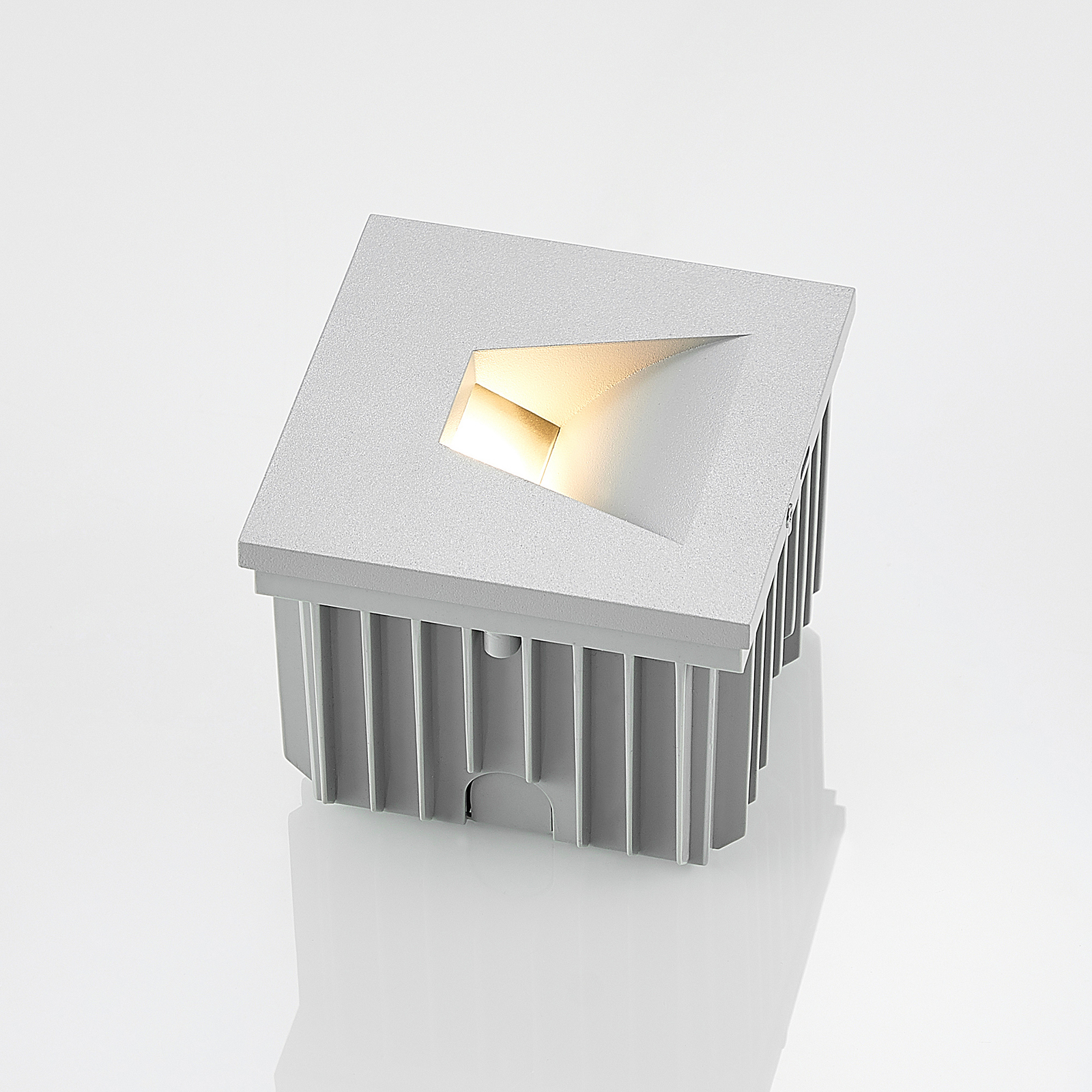 Zamo LED Inbyggdsvägglampa IP65 Silver - Arcchio