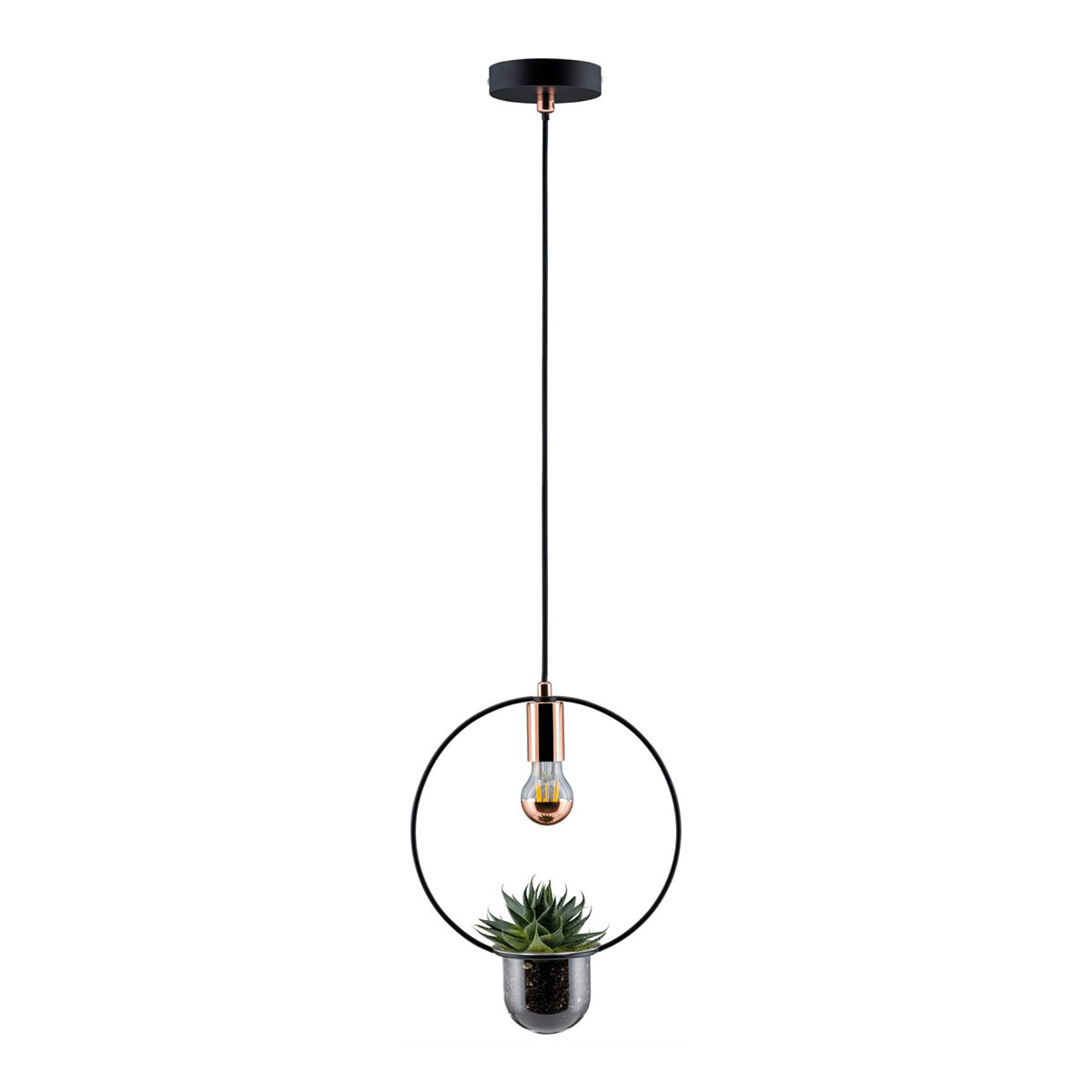 Paulmann hanglamp Tasja met plantenbak