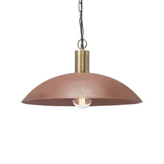 PR Home lámpara colgante Alton, Ø 60 cm, color óxido, metal, E27