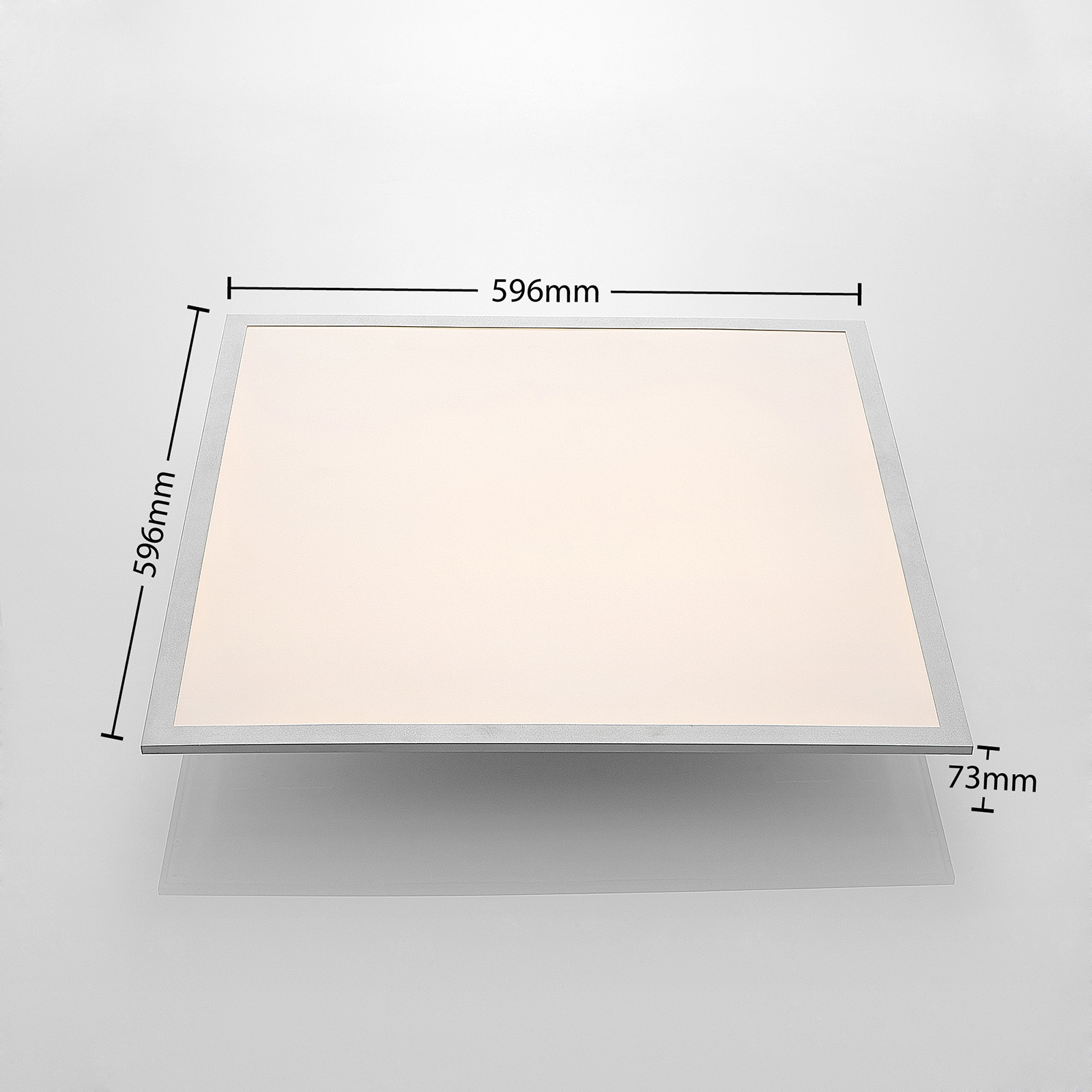 Lindby Stenley LED-Panel, CCT, 59 cm x 59 cm
