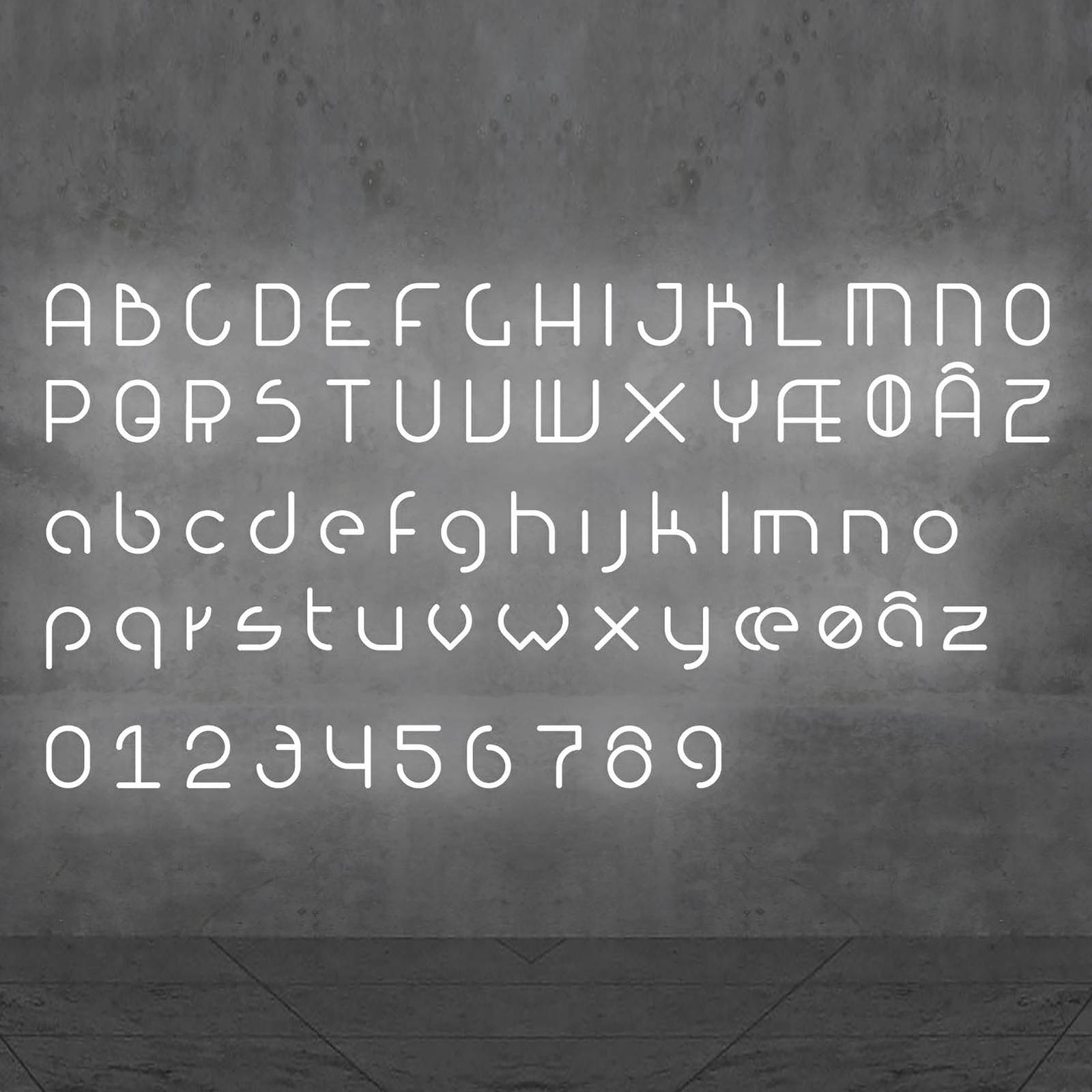 Artemide Alphabet of Light applique chiffre 2