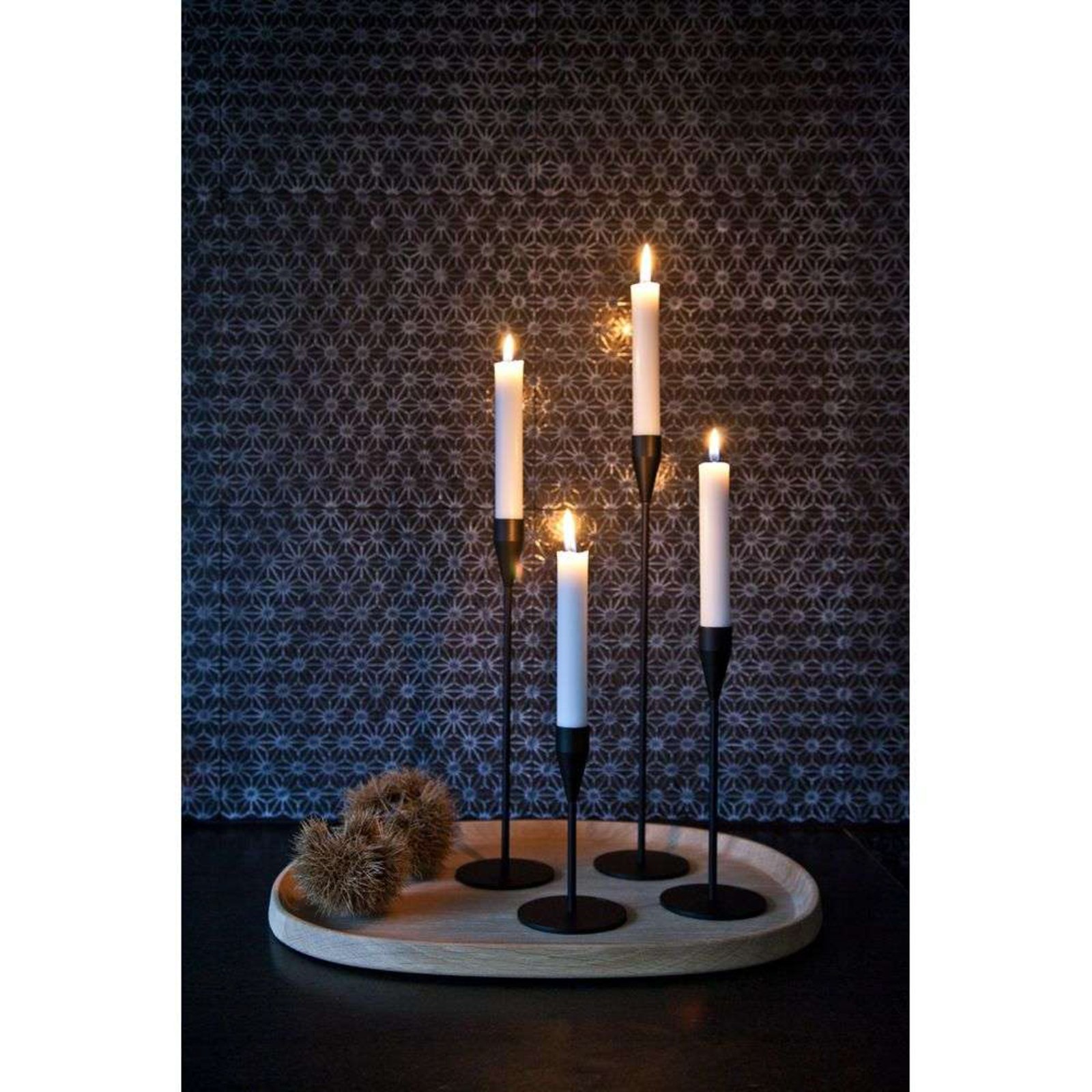 Jupiter Candle Holder H29 Black - Piet Hein