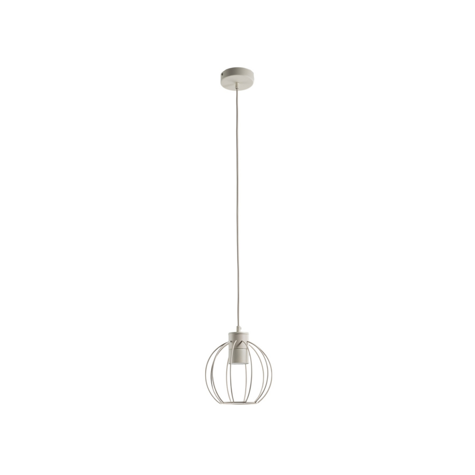 STARLIGHT hanging light, cream white, 1-bulb, Ø 18 cm, metal