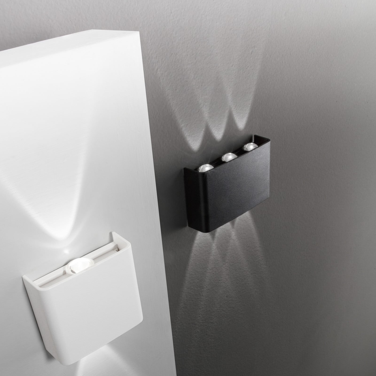 Intec Μαύρο Λάμπα Led Εξωτερικού Χώρου Klein, Μαύρη, Πλάτος 16 Cm, Πλαστικό