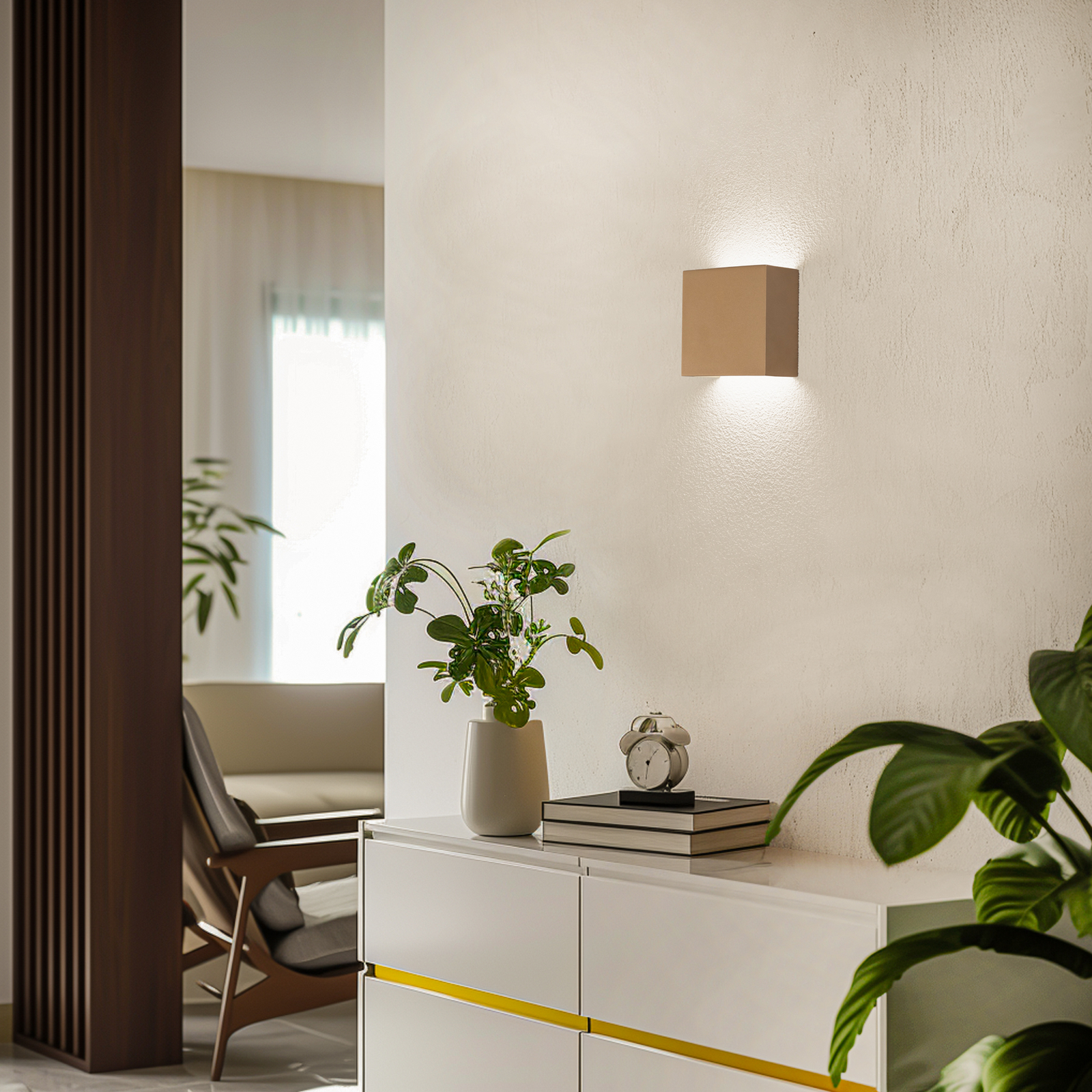 Gianto LED wall light up/down, gold