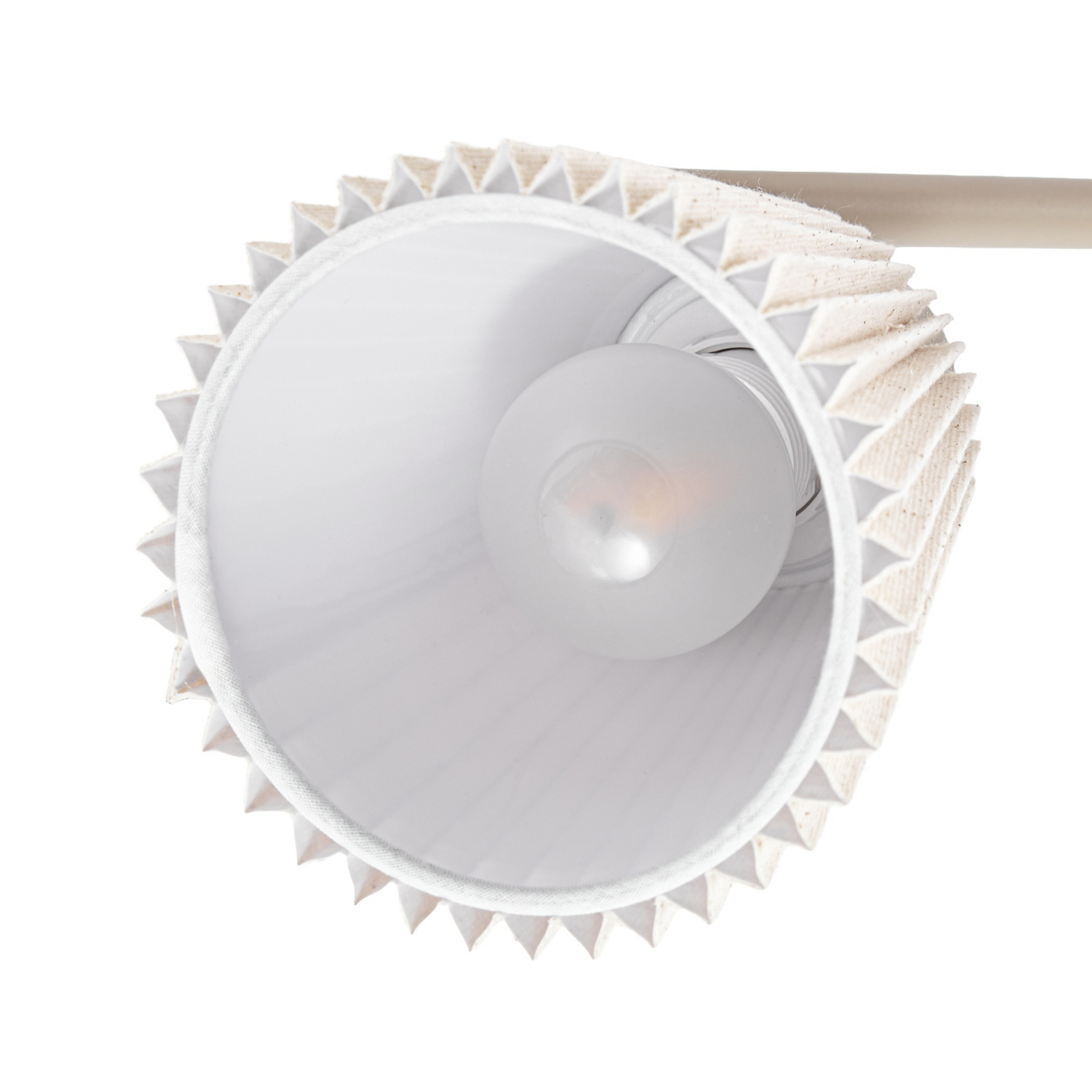 Spot pour plafond Percy, à 3 lampes, beige, lin, 70 cm - Nola Spot pour plafond Percy, à 3 lampes, beige, lin, 70 cm - Nola