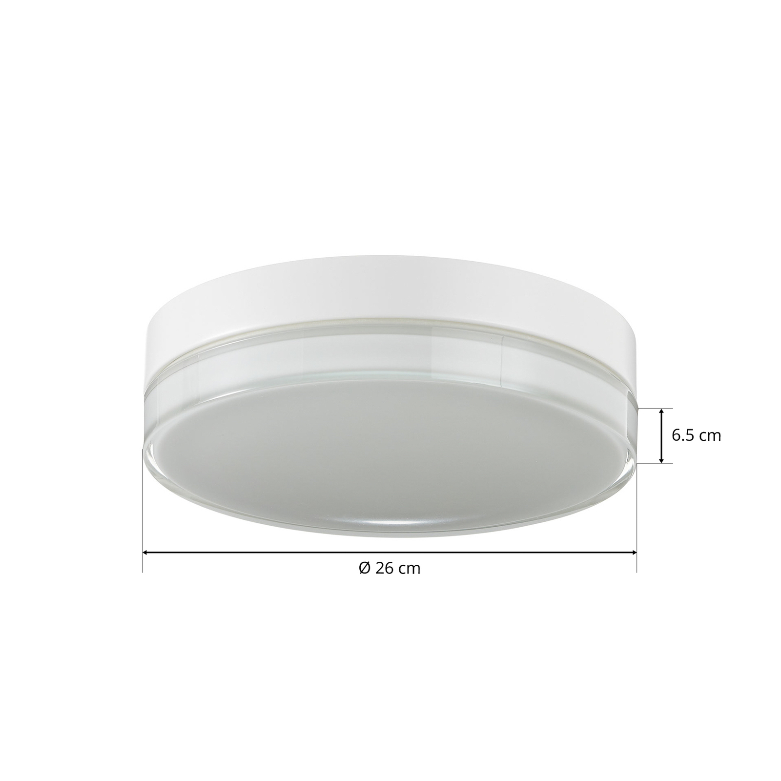 Bega 12128 LED-taklampa DALI 930 vit 26 cm