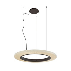 Závěsné svítidlo Bover LED Roda S/90, hnědá/krémová barva, 1-10V