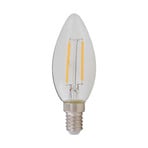 Lindby LED-Leuchtmittel, Kerze, E14, klar, 2.700 K