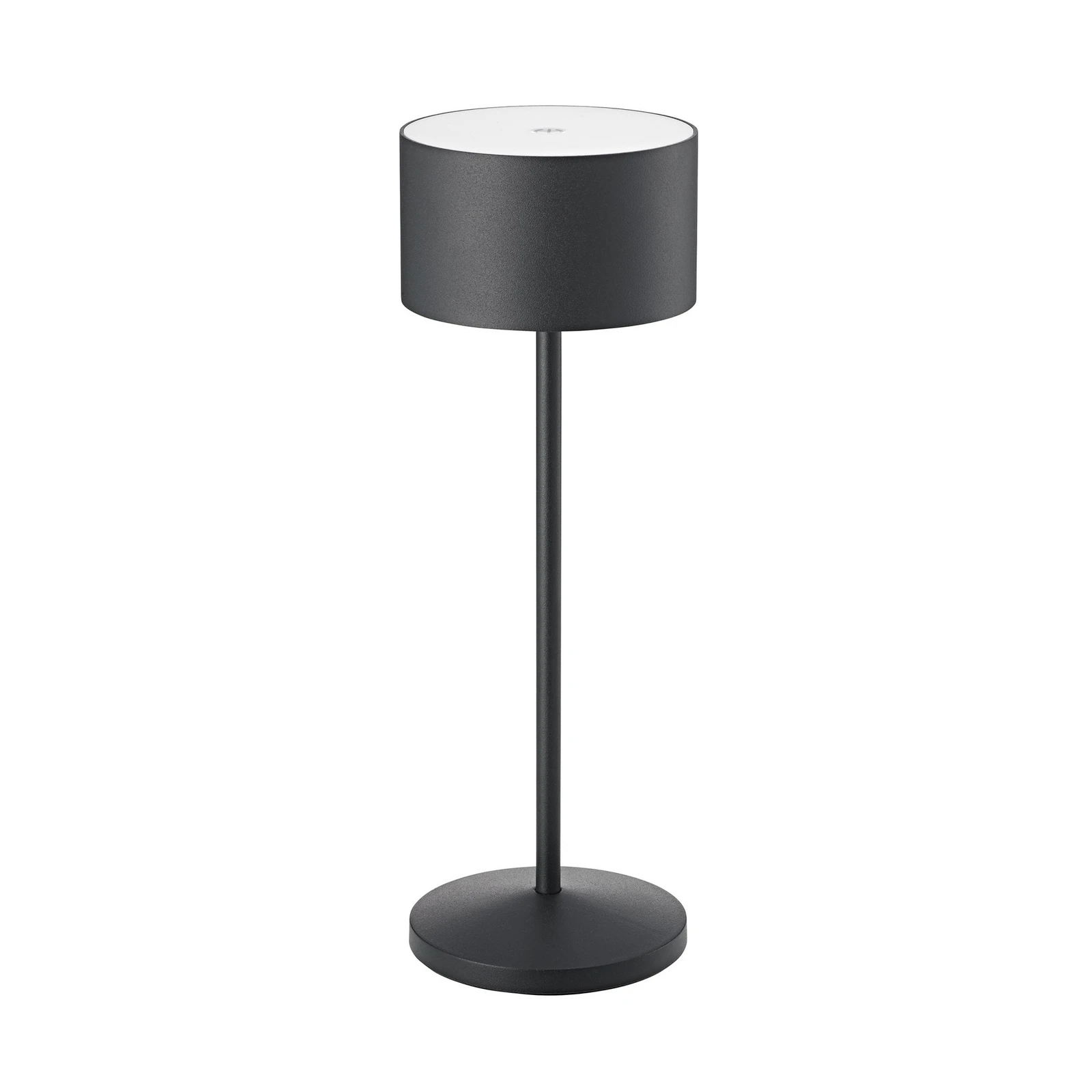 LED stolová lampa Veluna, čierna, výška 25 cm IP44 stmievateľné CCT
