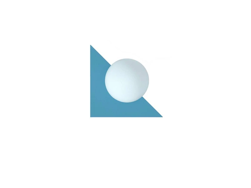 Swedish Ninja – Candy Little Triangle Wandleuchte, blau