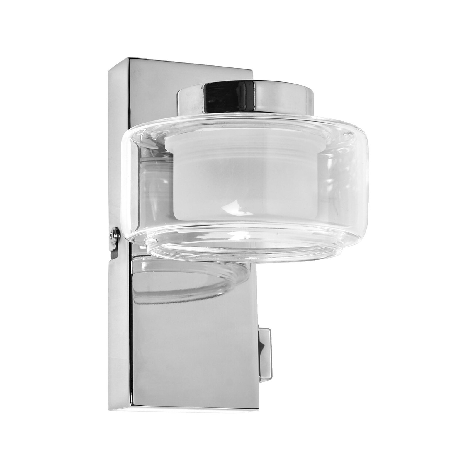 LEDVANCE LED stenska svetilka Orbis Flame, 1-svetlobna, krom, IP44