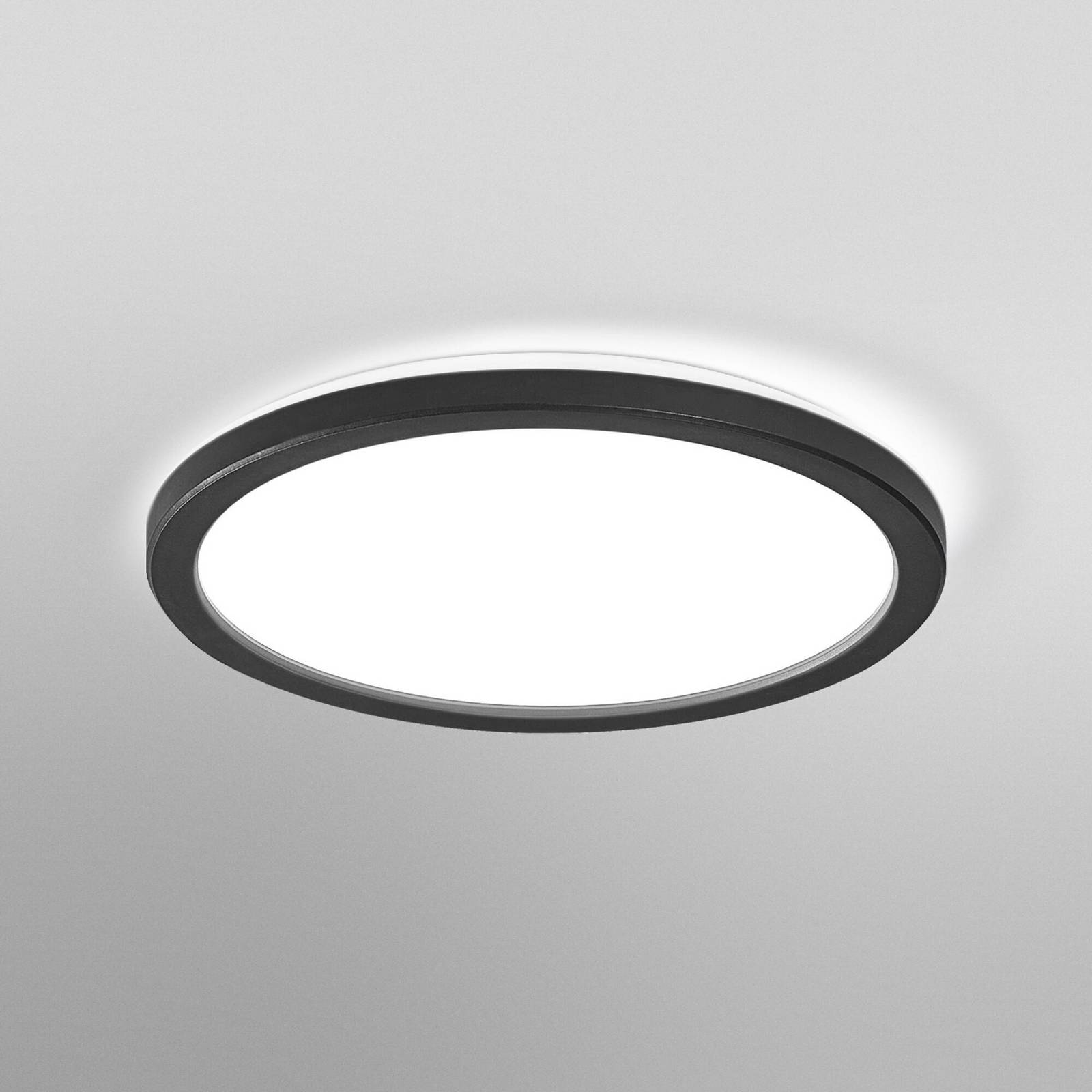 OSRAM LED-Deckenlampe ORBIS ULTRA SLIM, schwarz, Ø 24 cm dim günstig online kaufen