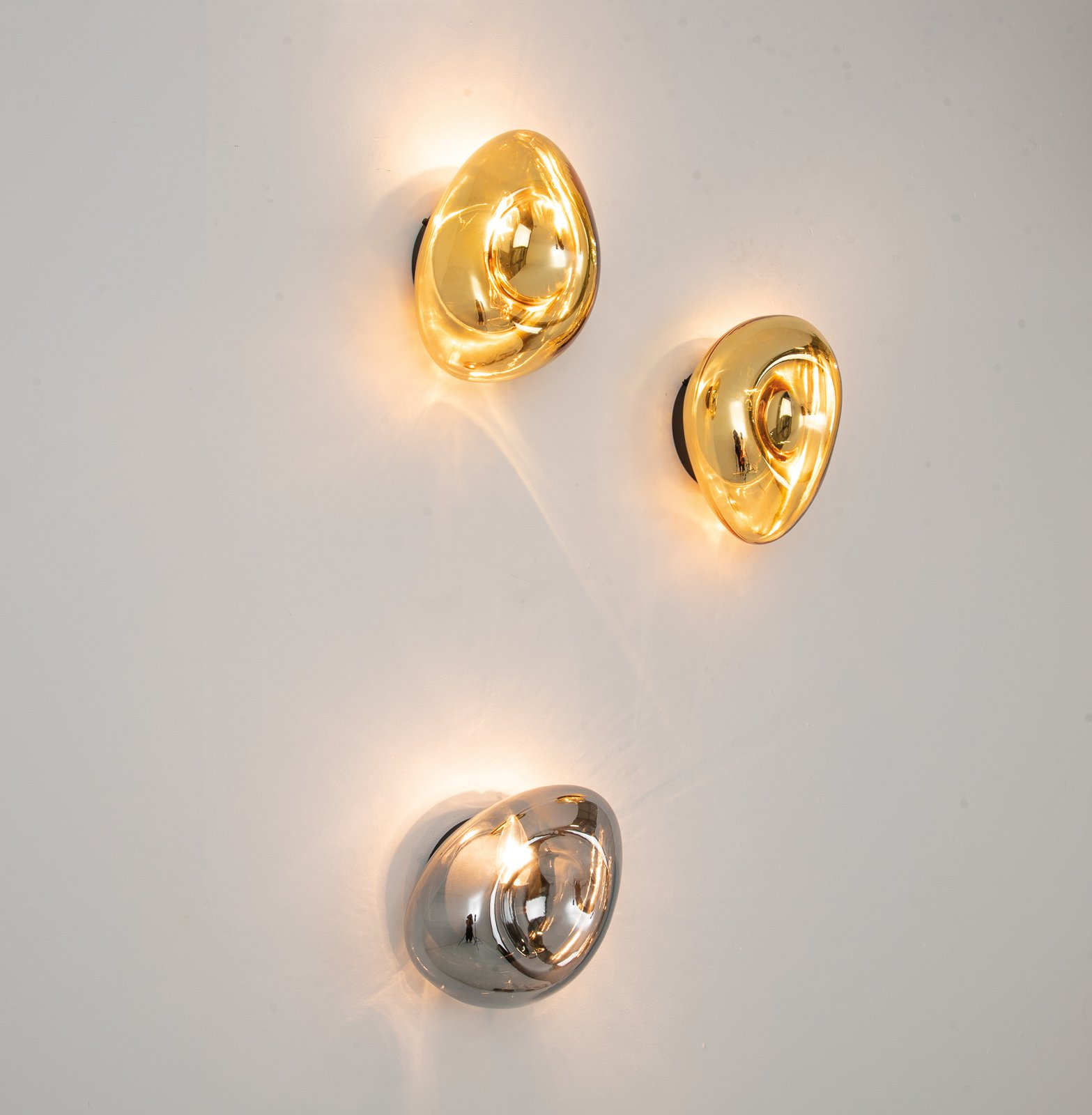 Wall light 22048, chrome-coloured, glass, height 27.5 cm, E14