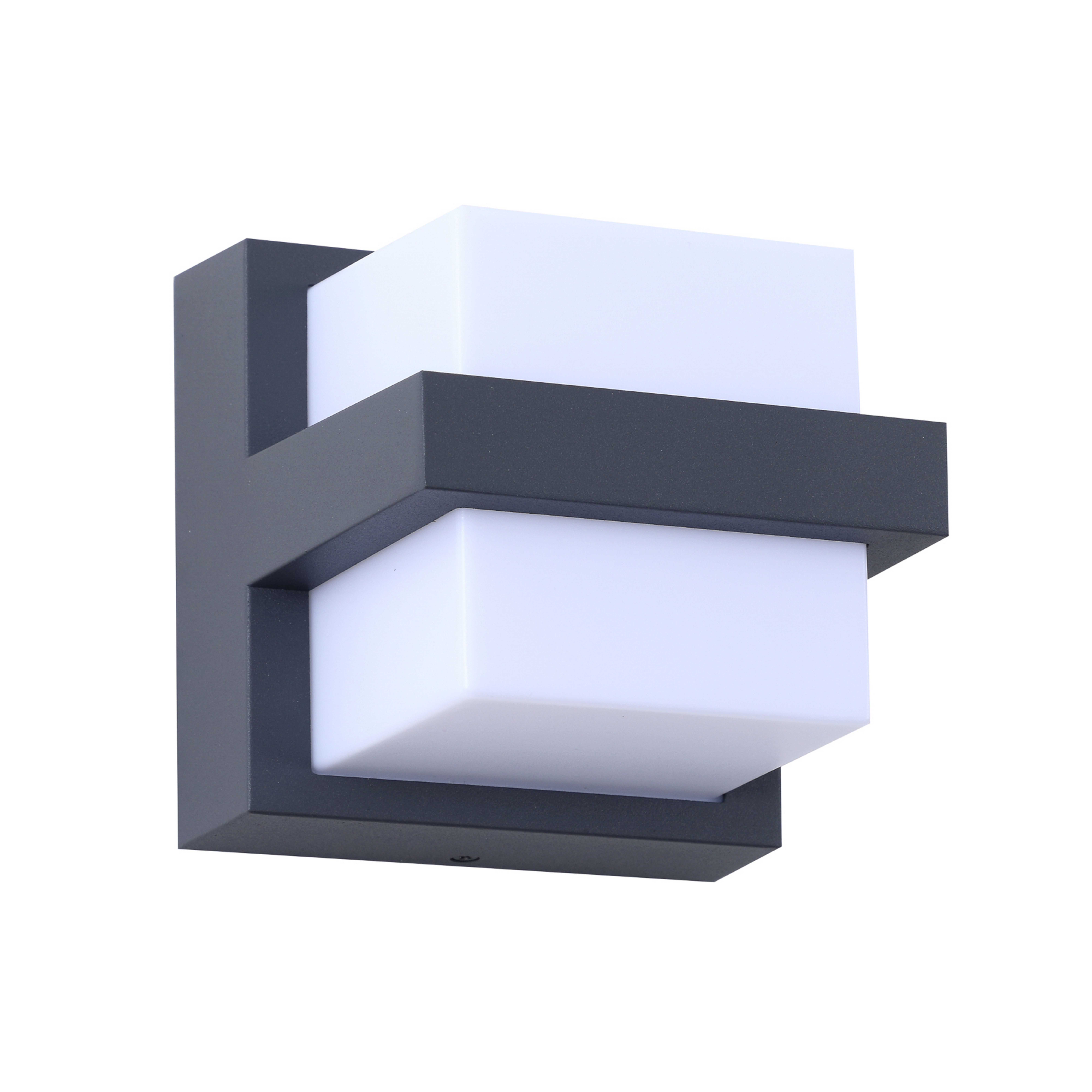 Fyra Square LED Smart Outdoor Wall Lamp Grey - Lindby