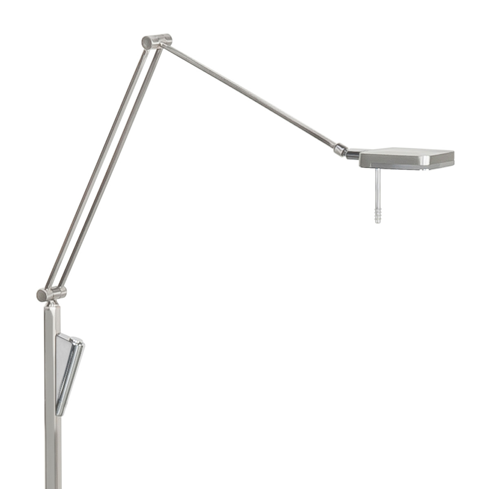 Angular LED floor lamp Bolzano with dimmer