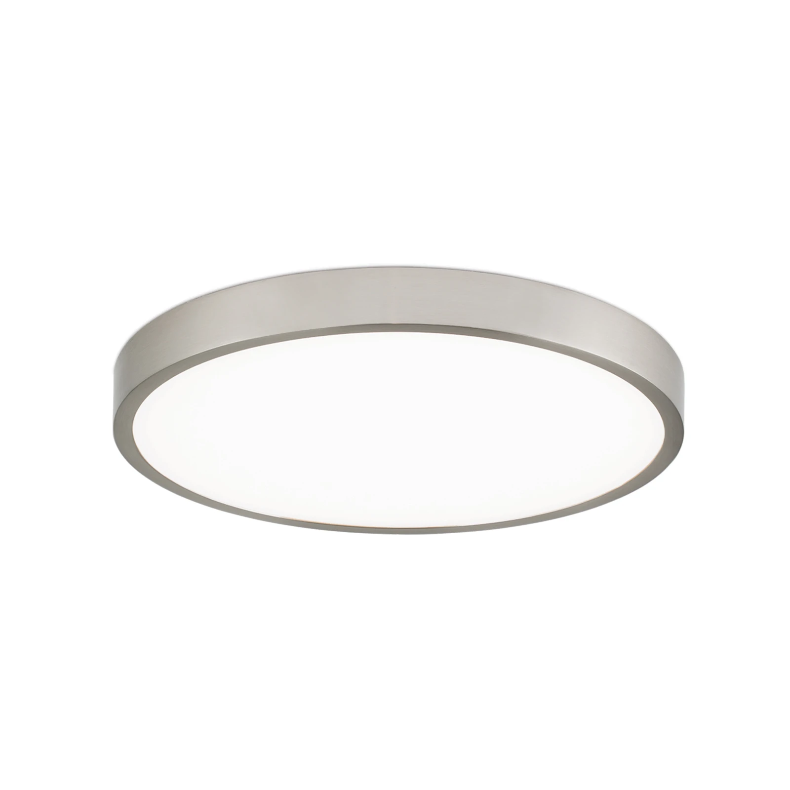 Bully LED stropna svjetiljka, mat nikal, Ø 28 cm