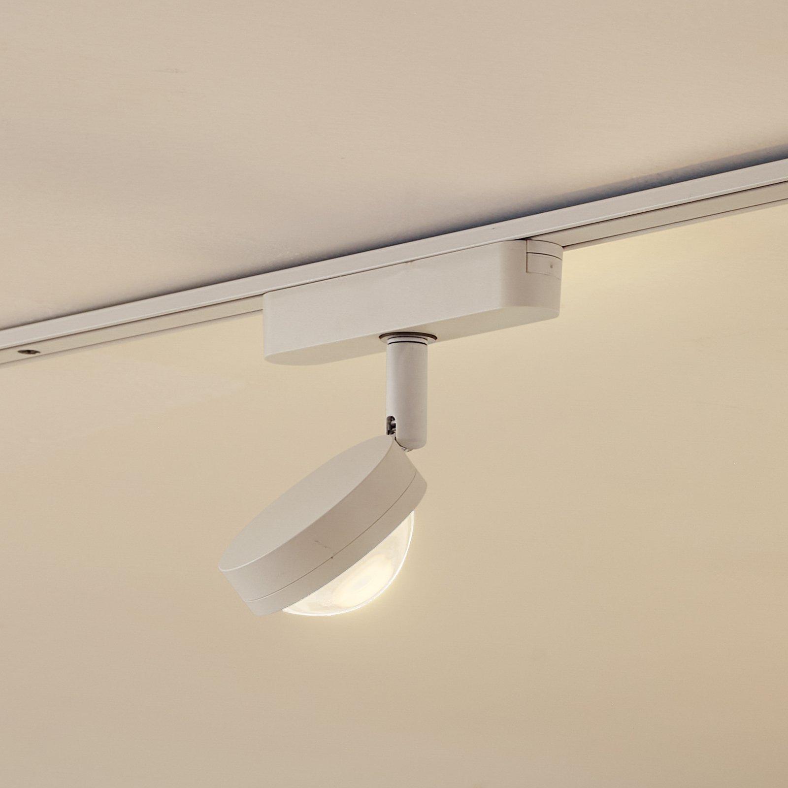 Lindby LED-kohdevalaisin 48 V Lumaro, valkoinen, Ø 7,3 cm, alumiini