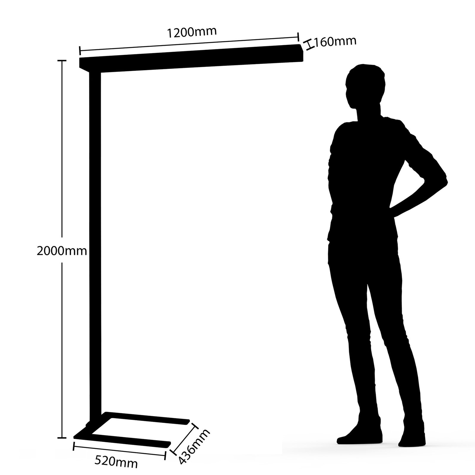 Arcchio LED-Bürostehlampe Susi, weiß, Sensor, Touchdimmer