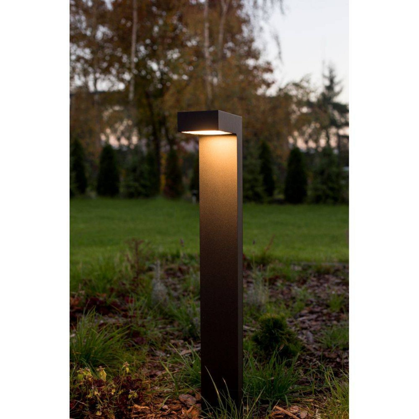 Asker LED Lampadare Exterior H85  w/ Ancoră Pentru Beton Black - Norlys