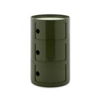 Componibili Big Container, groen, 3 elementen, hoogte 69,5 cm - Kartell