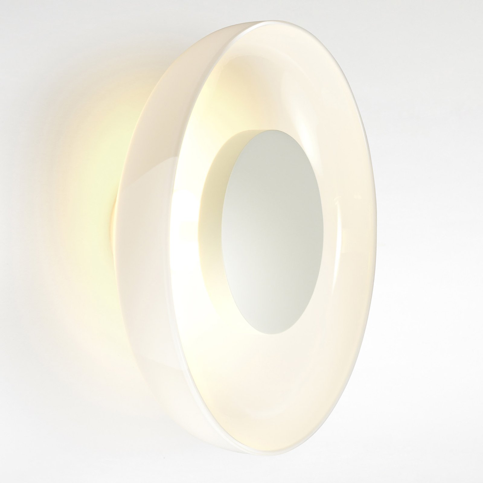 MARSET Aura nástenné LED svetlo, Ø 25 cm, opálová