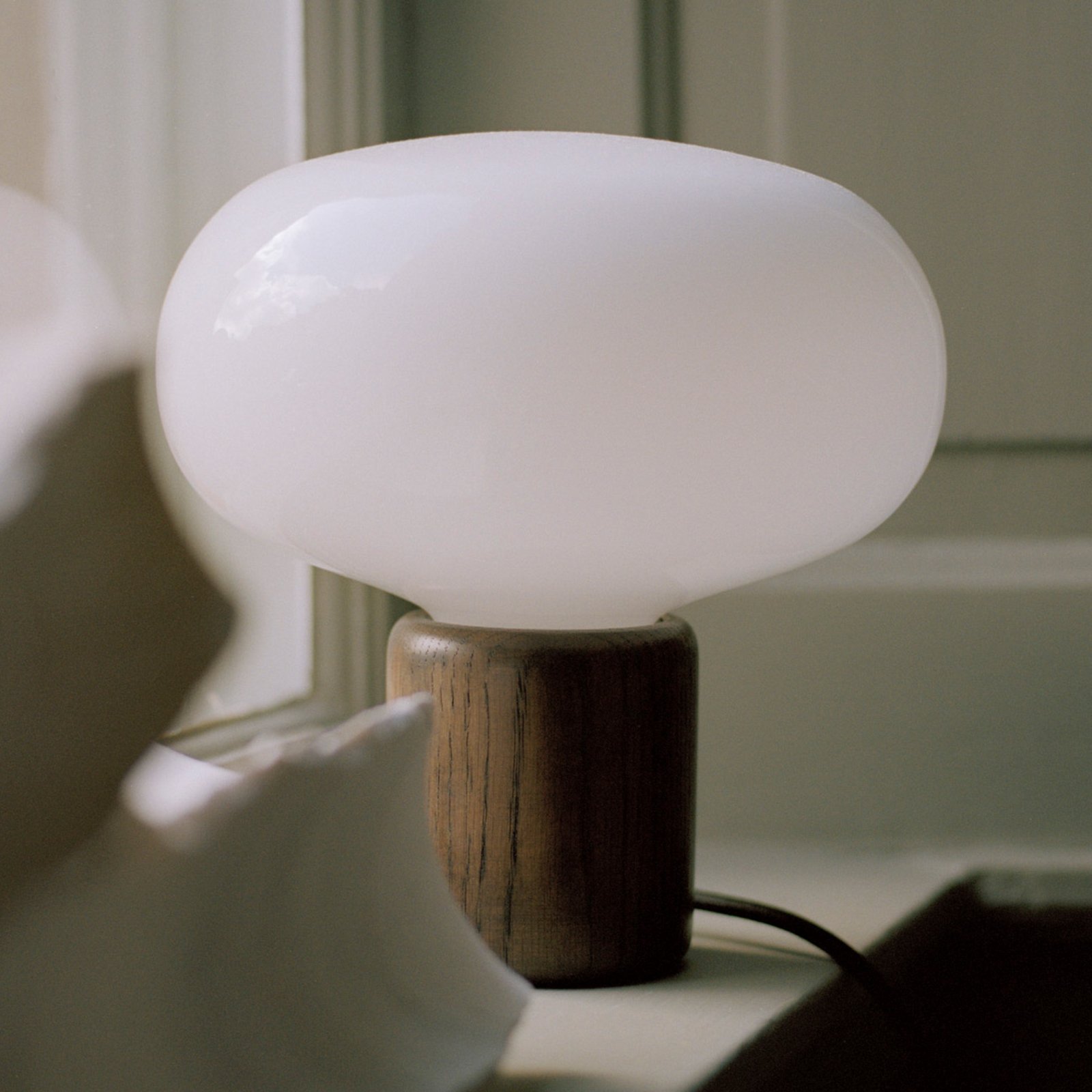 Karl-Johan Table Lamp Smoked Oak - New Works
