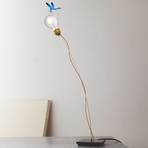 Ingo Maurer lampe de table LED I Ricchi Poveri Bzzzz, bleu 60 cm