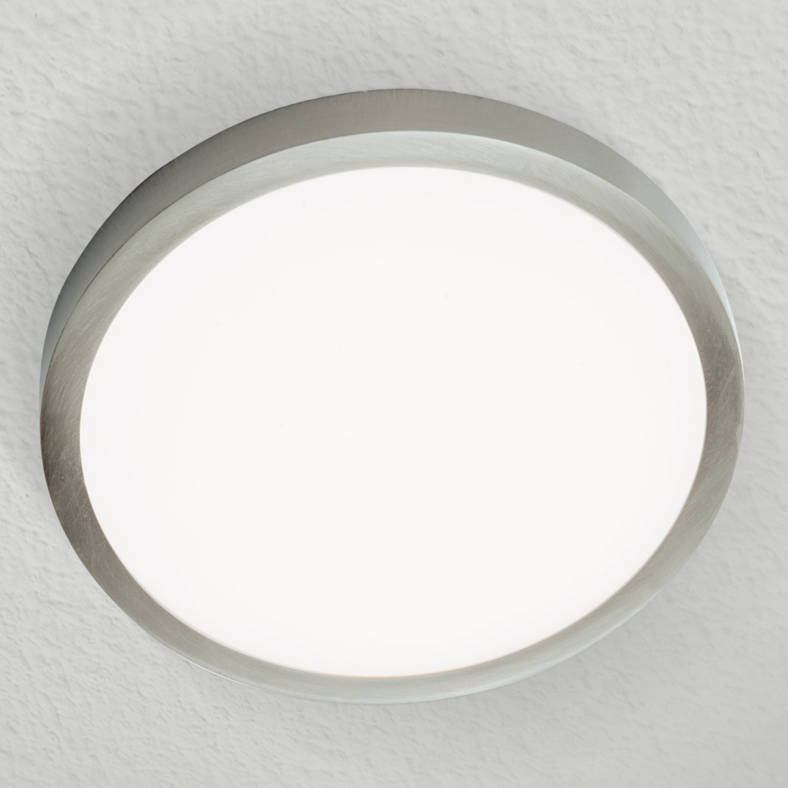 Stropné LED svietidlo Vika okrúhla, titán, Ø 23cm