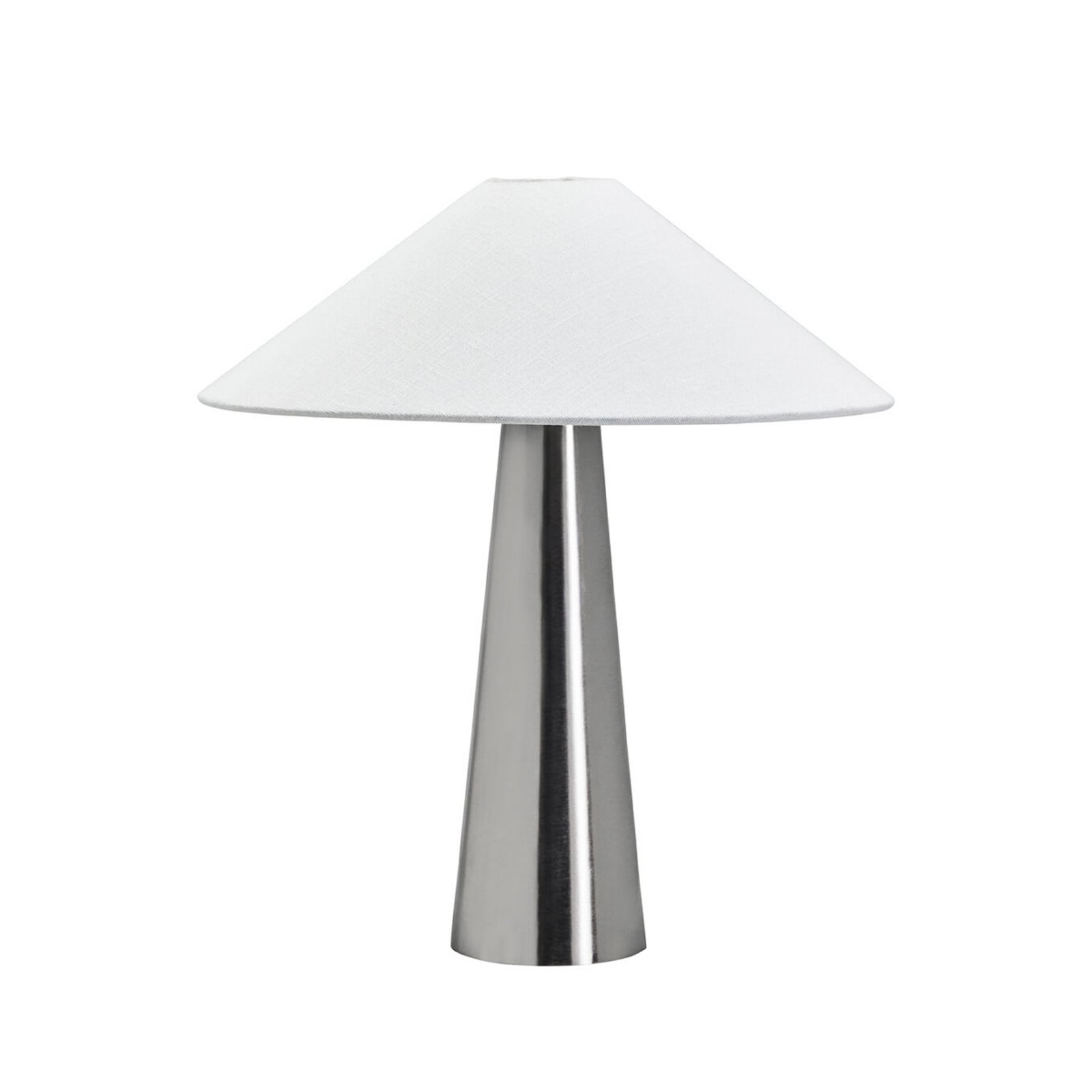 Lampe de table Soffi, argent/blanc, 48 cm, tissu - House Doctor Lampe de table Soffi, argent/blanc, 48 cm, tissu - House Doctor