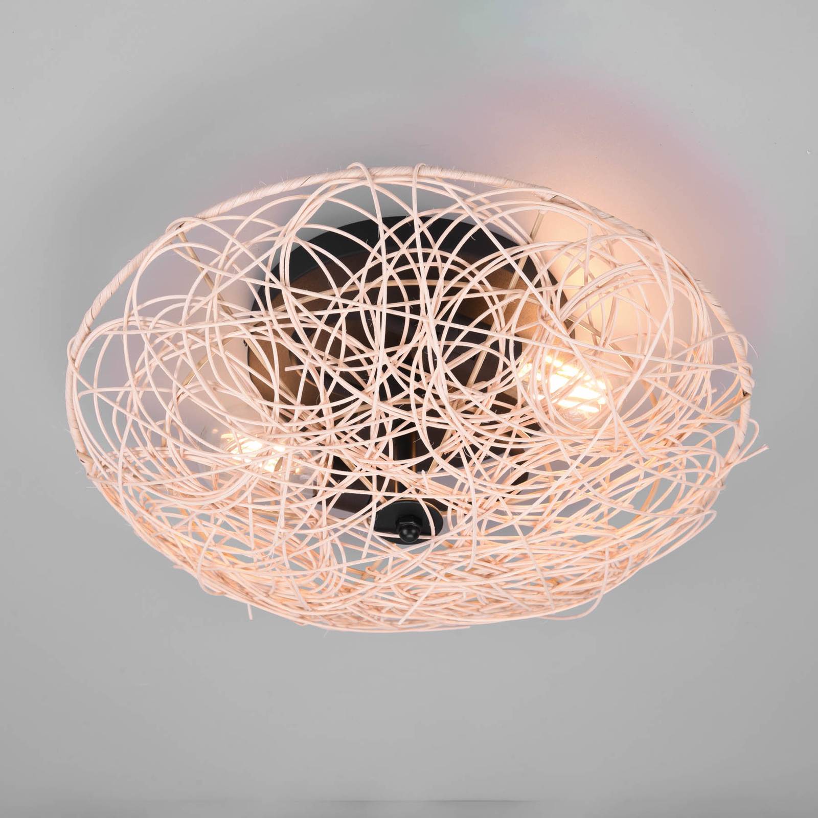 Reality Leuchten Taklampe Lovis av rotting Ø 40 cm
