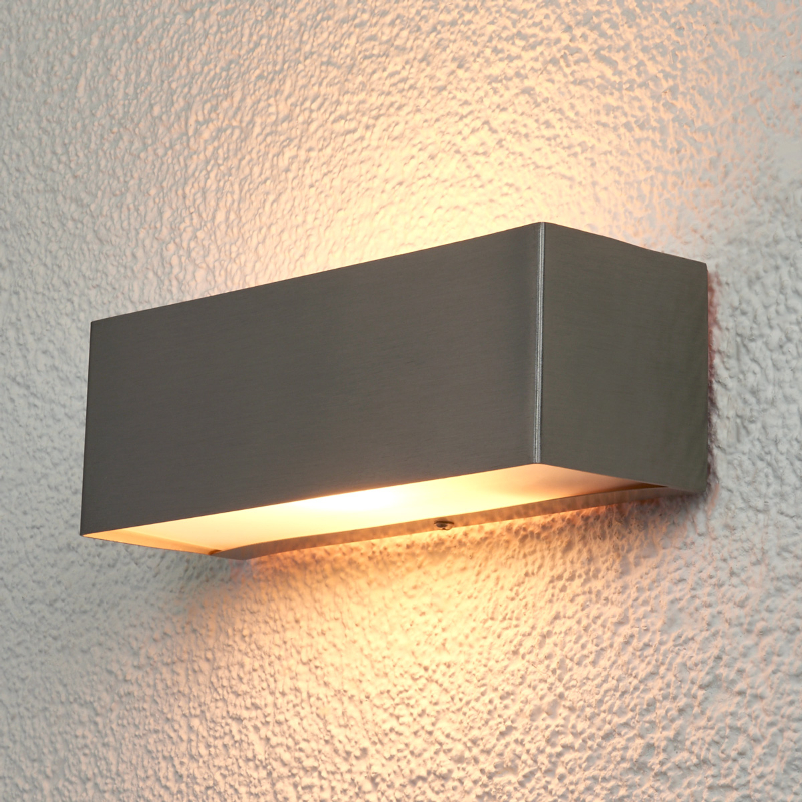 Lámpara pared rectangular Alicja para exteriores
