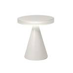 Lampe de table LED Neutra, hauteur 27 cm, blanc, variateur tactile