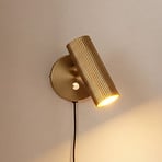 Globen Lighting wandlamp Hubble, geborsteld messing
