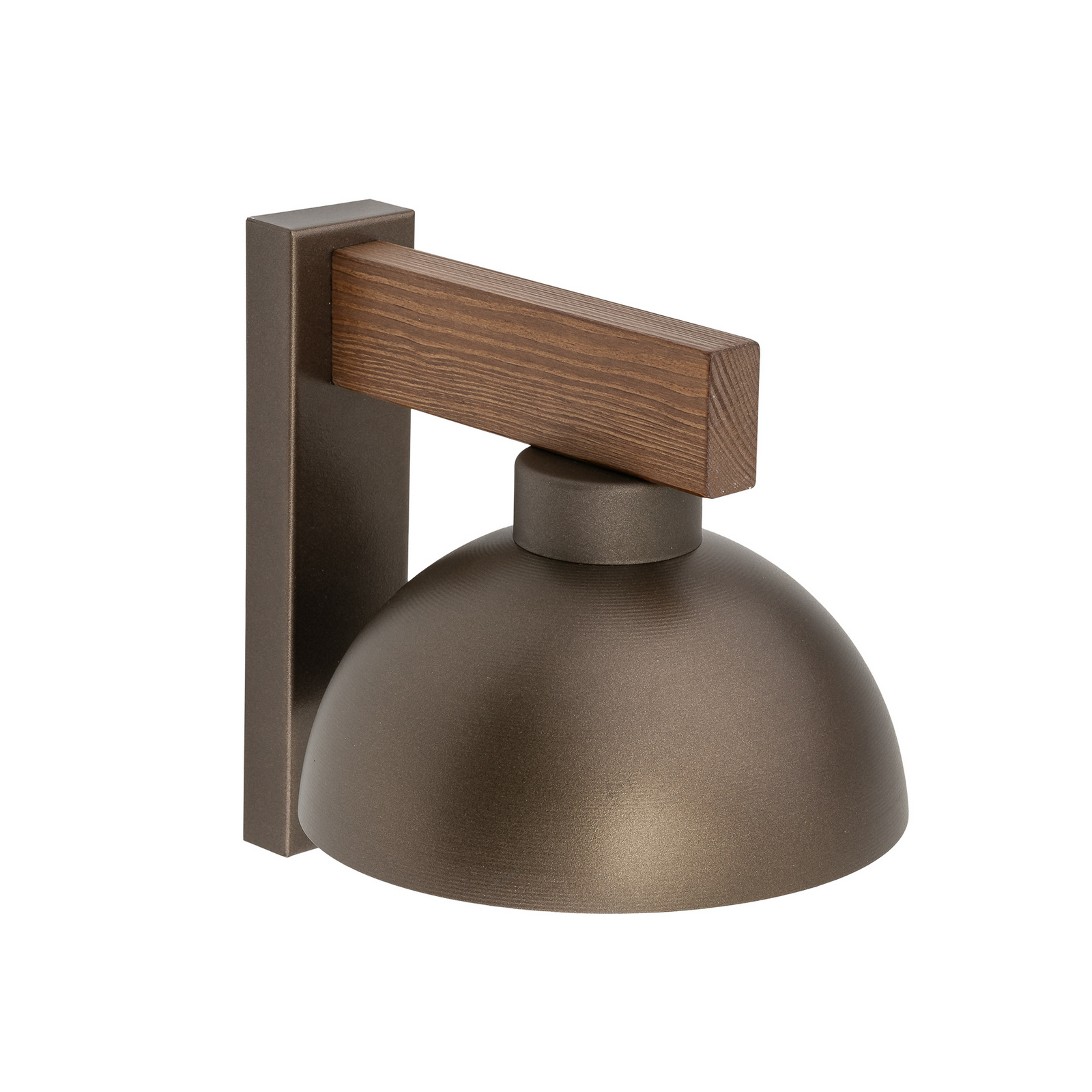 Sieninis šviestuvas „Oslo“, rudas, metalinis, 20 cm aukščio, E27