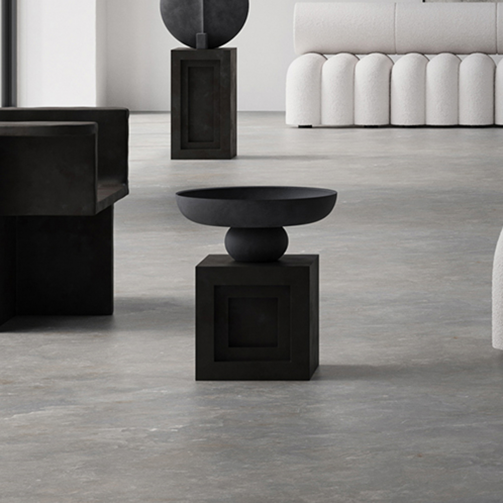 Podium Podest w kolorze kawy, 30 cm, beton włóknisty – 101 Copenhagen