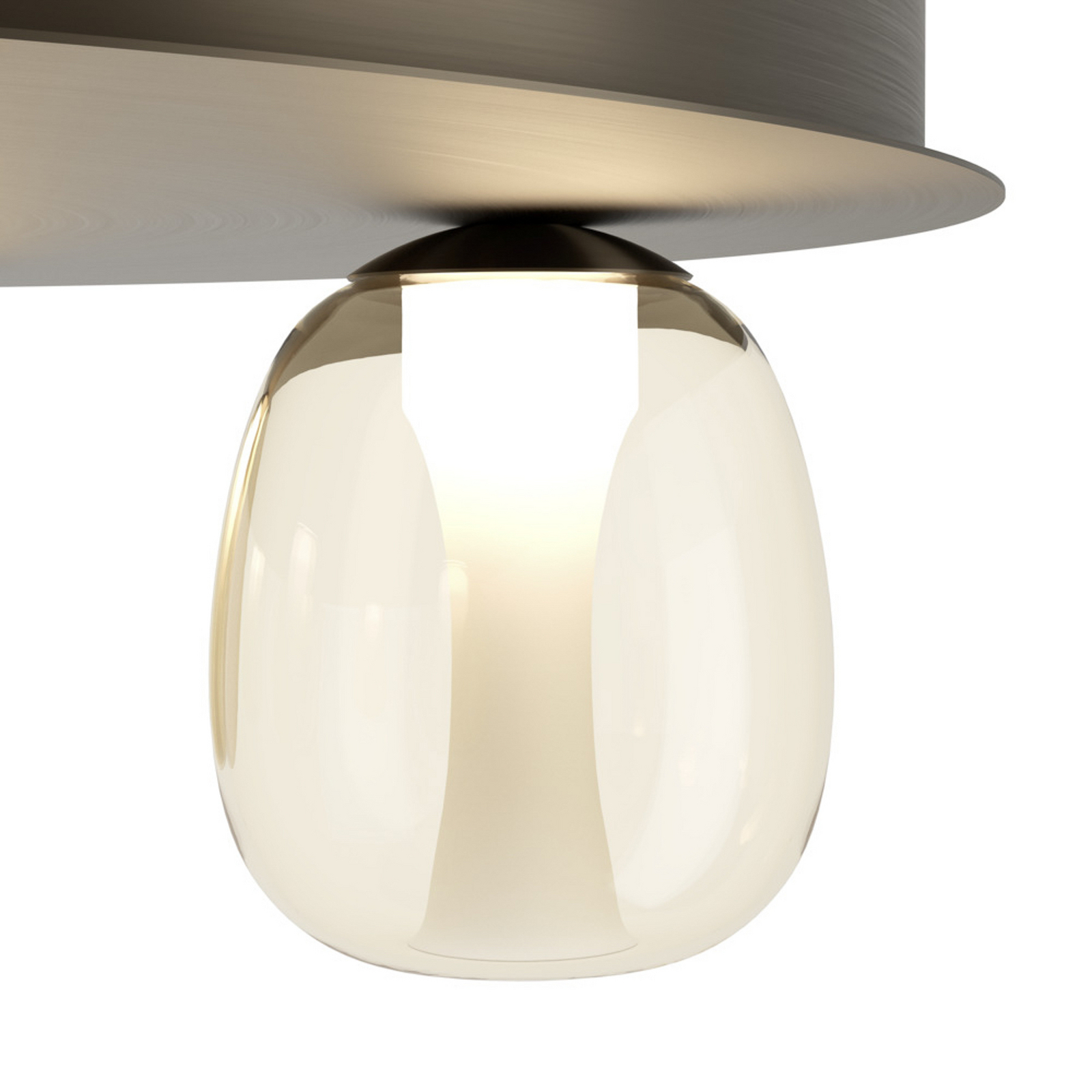 Stropné LED svetlo Stars of Light FERRO 56 cm, 7 žiaroviek, bronzová/hnedá
