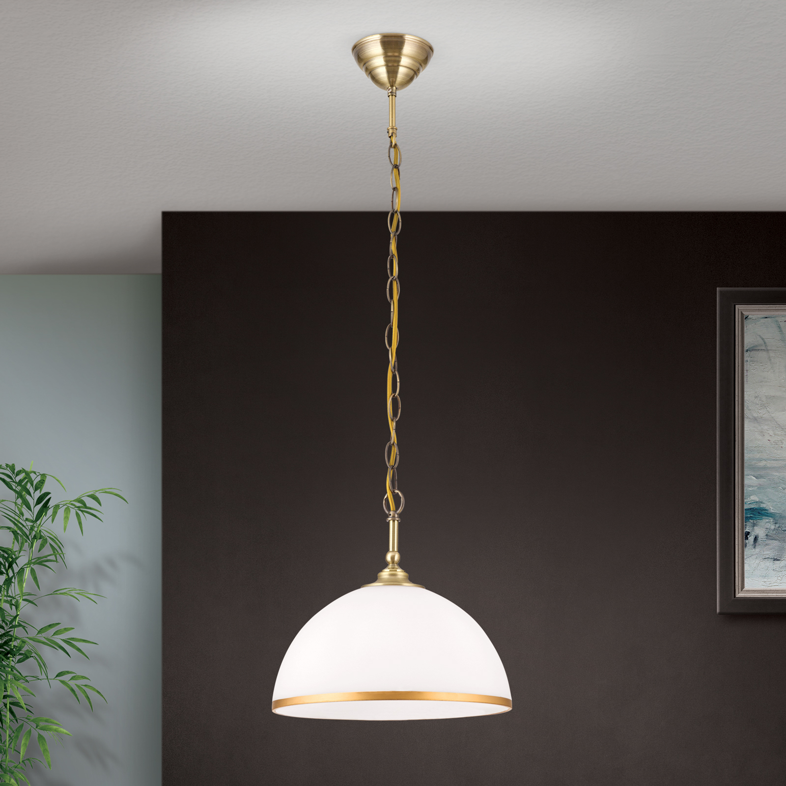 Hanglamp Old Lamp met kettingophanging, 1-lamp